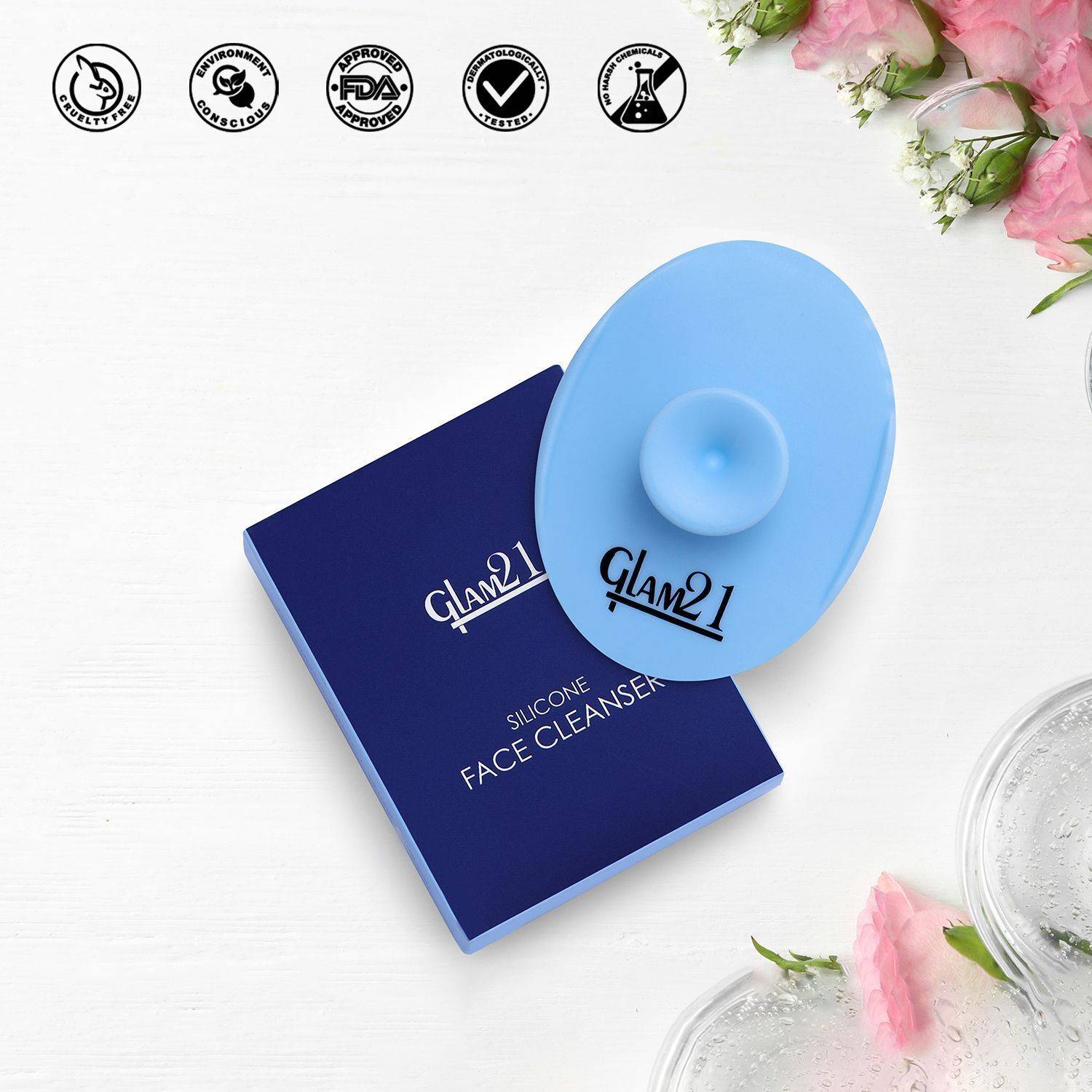 Glam21 Silicone Face Cleanser Scrubber, Blackhead Remover - Image 5