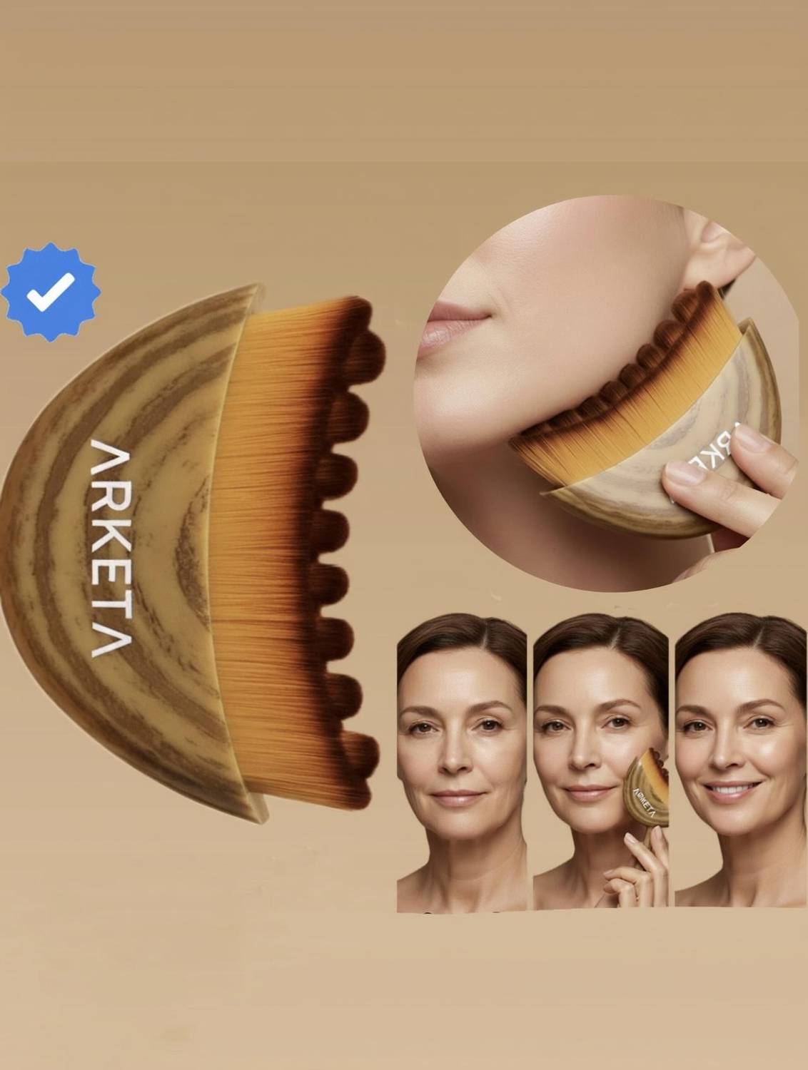 Arketa Face Lymphatic Drainage Brush