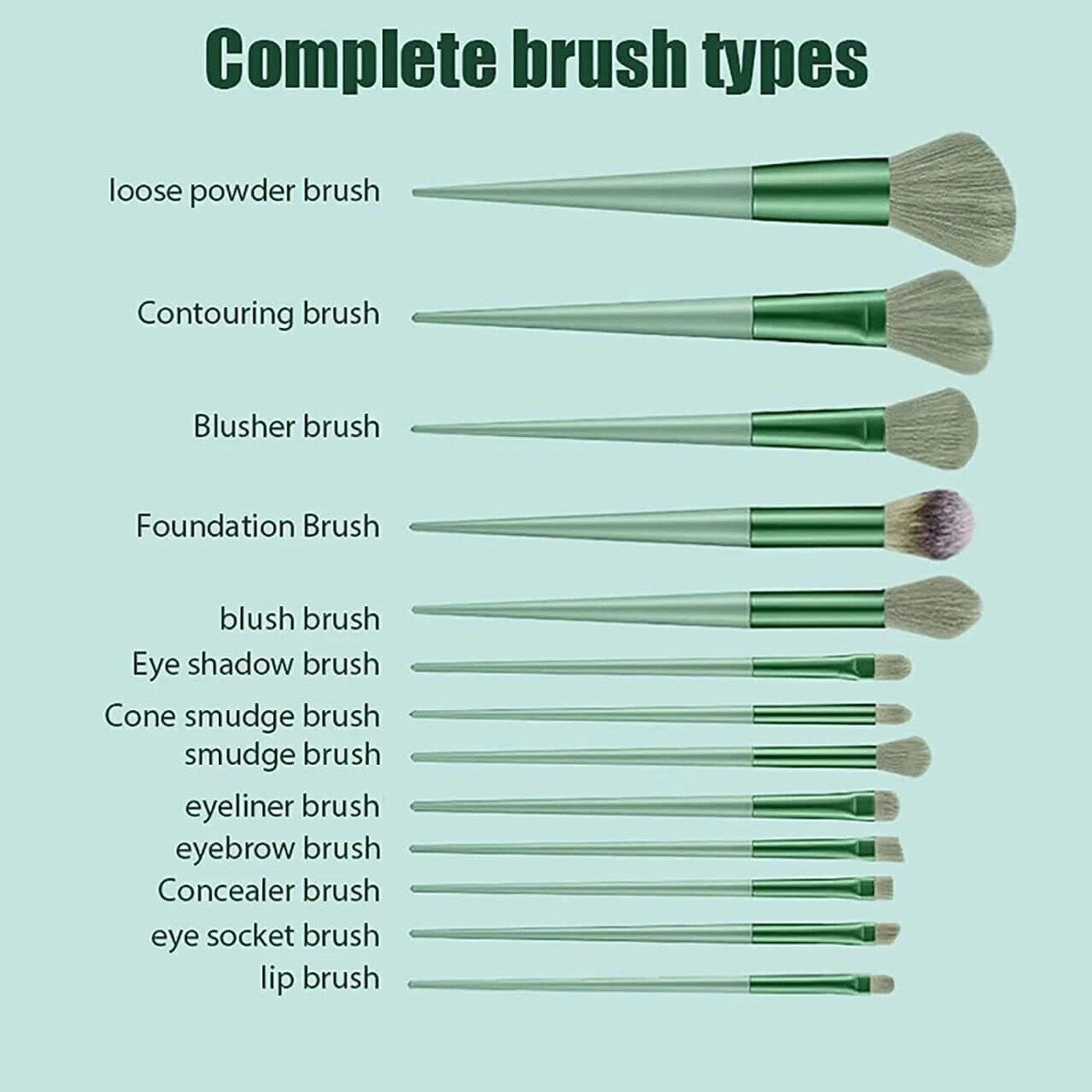 Image of Vagons Professional Makeup brush (set pack of 13) (Pack of 13)