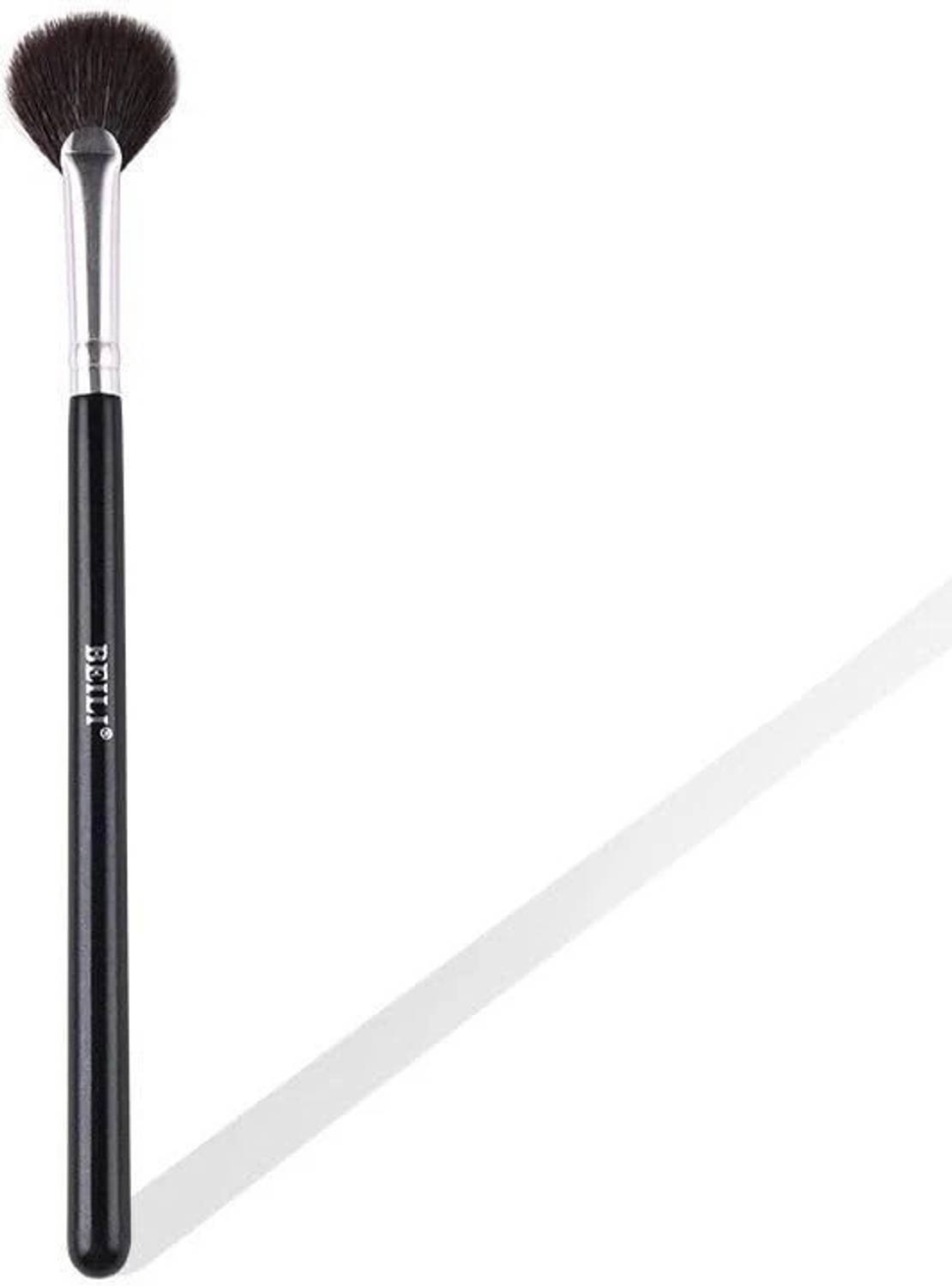 Beili Fan Brush Professional Blush Brush Soft Vegan Synthetic Makeup Brush for Face