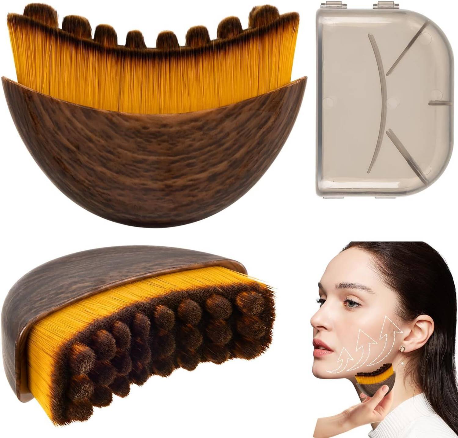 AARUKCREATION Dry Brushing Face Brush
