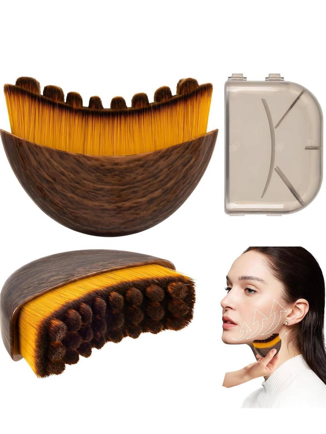 AAKIKI Dry Face Brushing Body Brush
