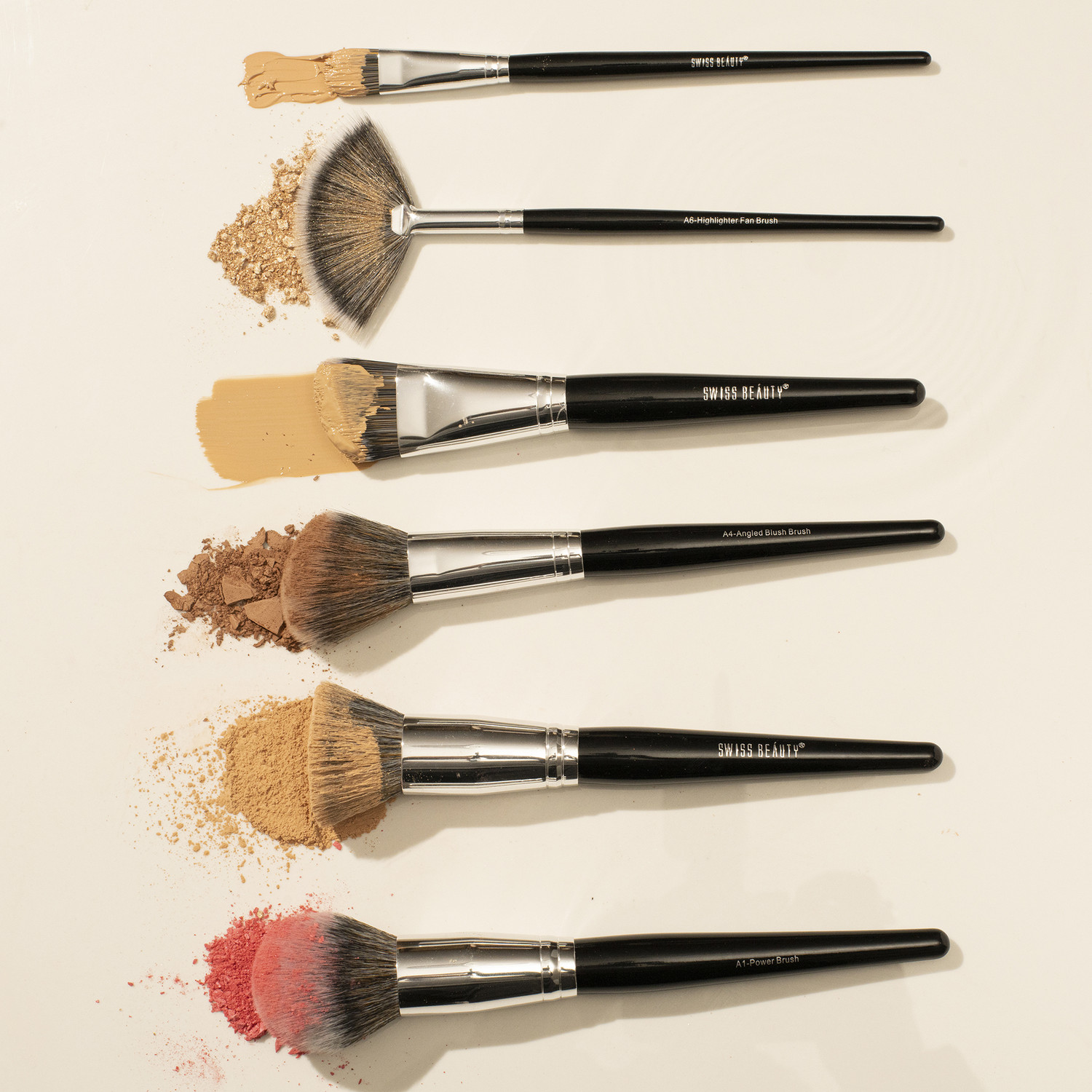Image of SWISS BEAUTY Professional Makeup Brush Set - 20Pcs Set