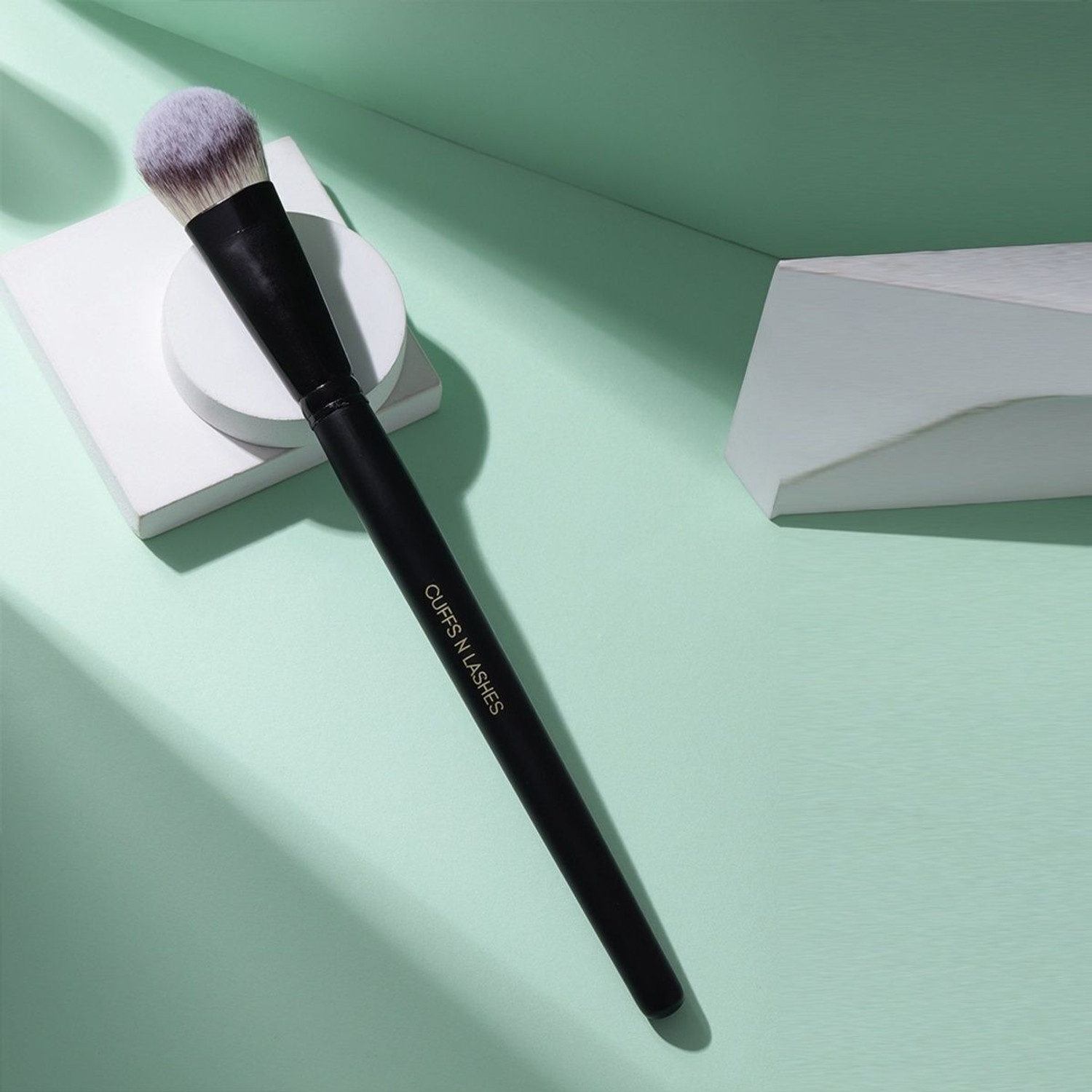 Image of CUFFS N LASHES F016 Foundation Brush - High Performance, Soft Bristles