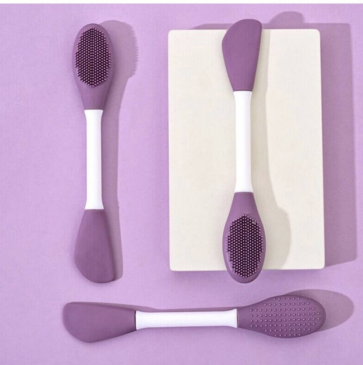 Anayas Creation Double headed silicone mask applicator and cleansing tool for face (pack of 1)