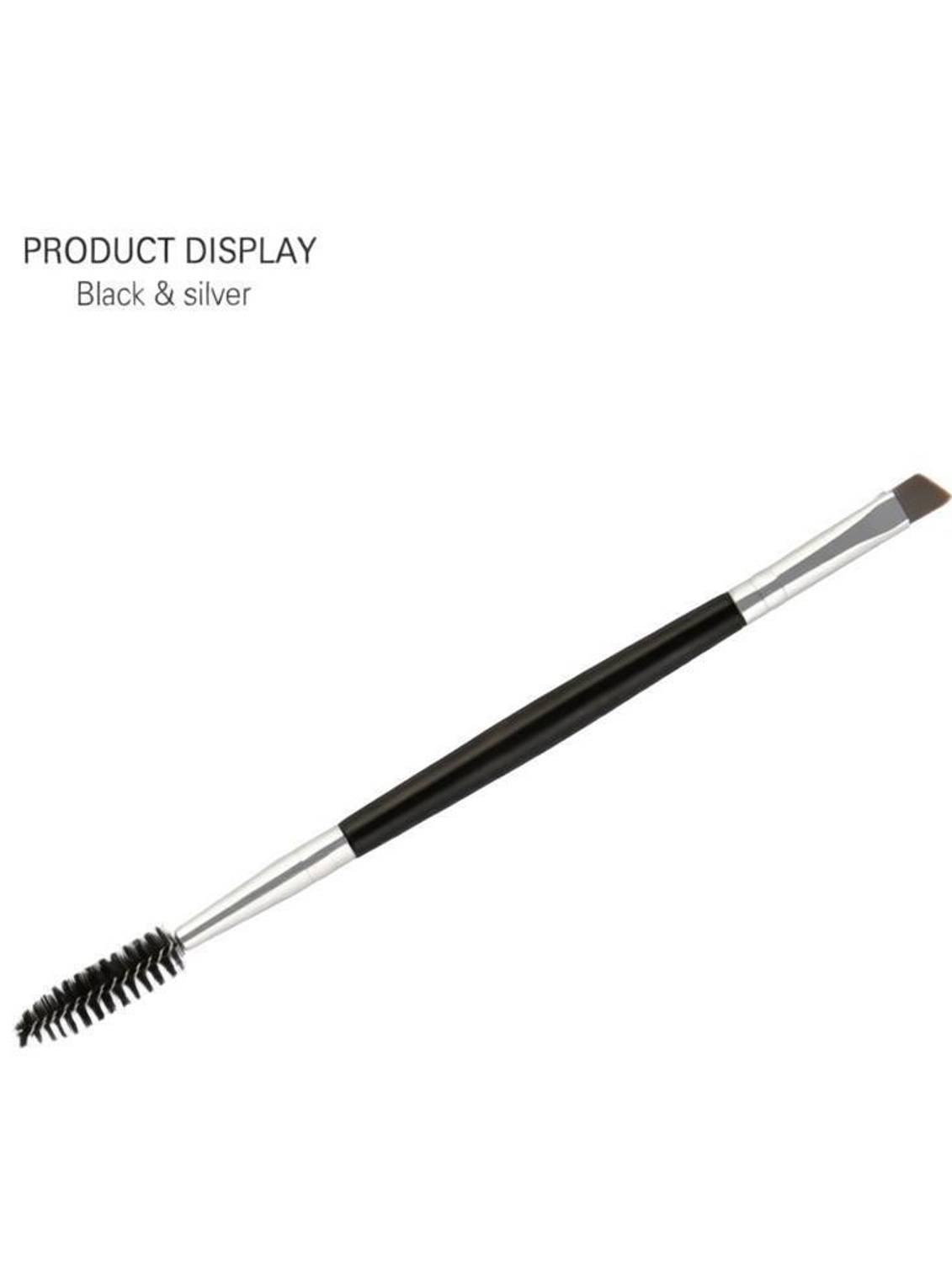 Bestop Double Head Eye Liner Brush Professional Double Ended Design Straight Bent Angled Cosmetic Makeup Brush Tool