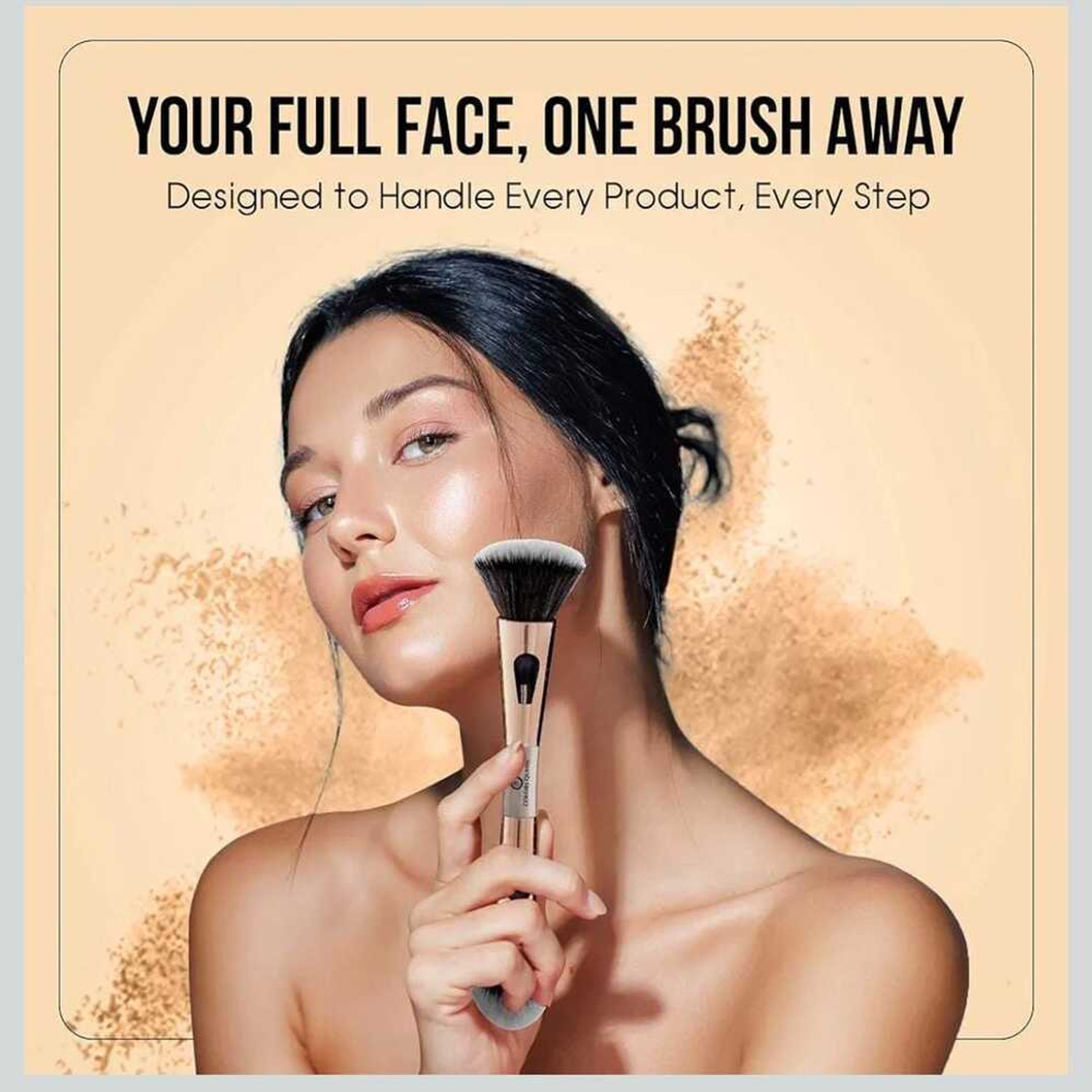 Image of shevique 4-in-1 Cosmetic Brush Foundation Powder Eyeshadow