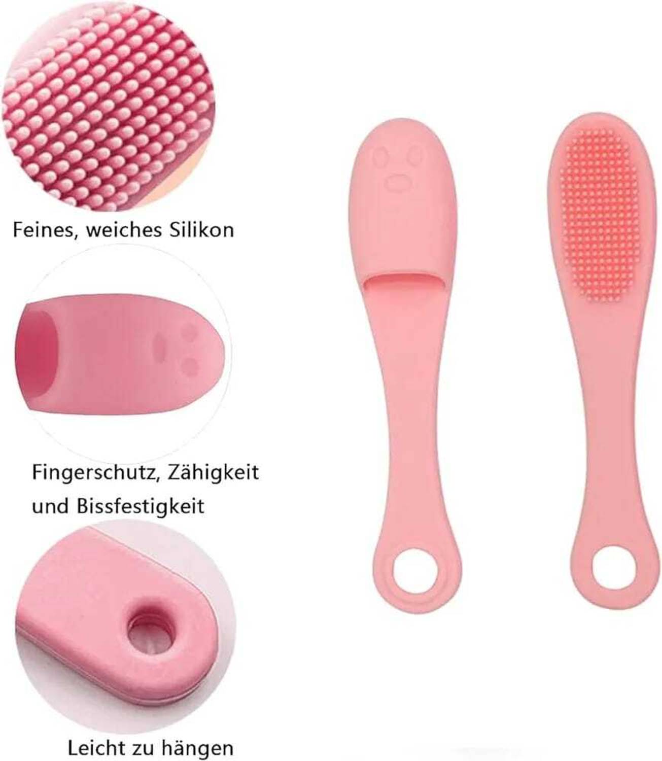 JUBEEMART JM Silicone Face Finger Brush Pack of 2 - Image 1