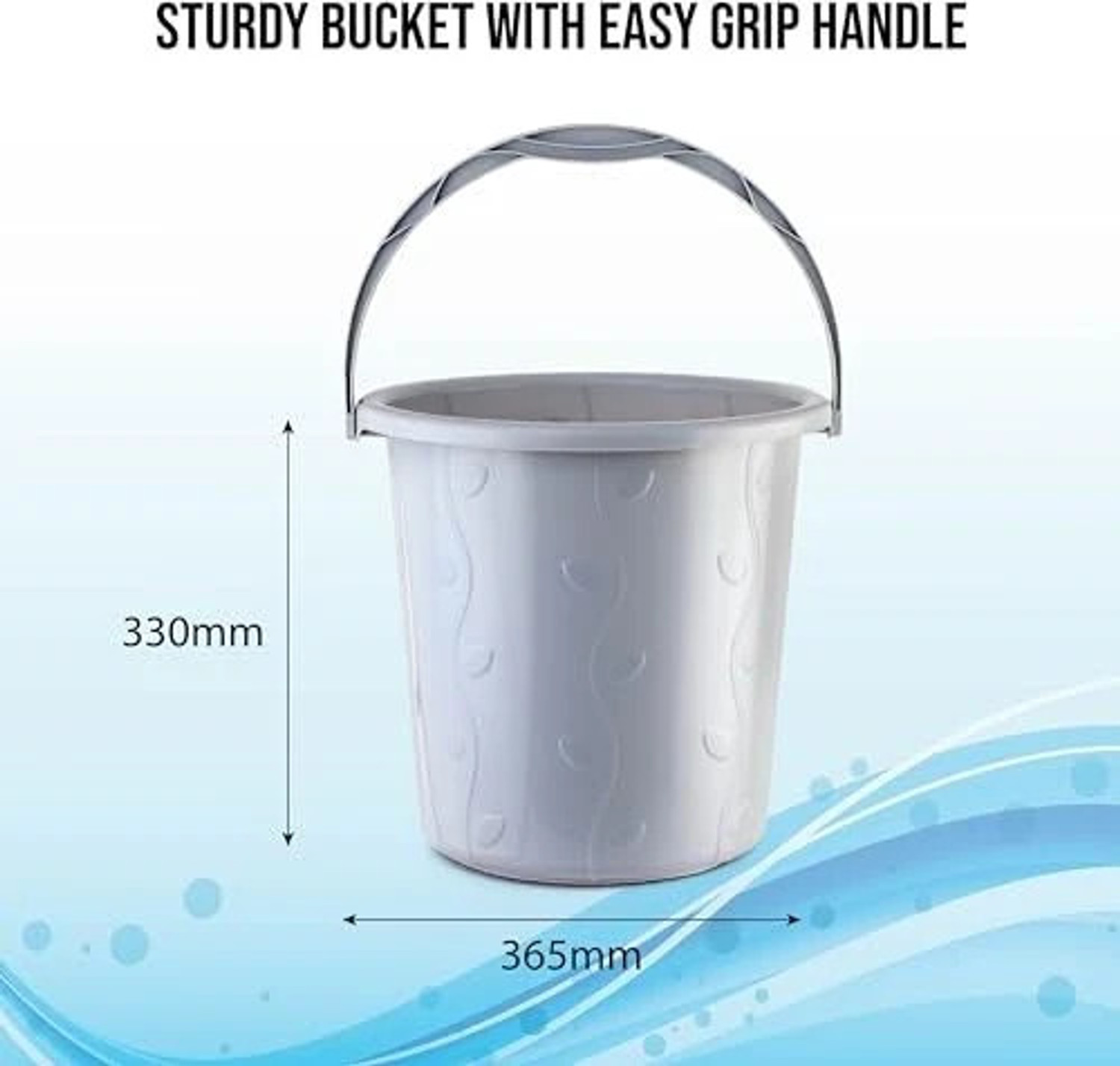 Image of cello 18 L Plastic Bucket (Grey)