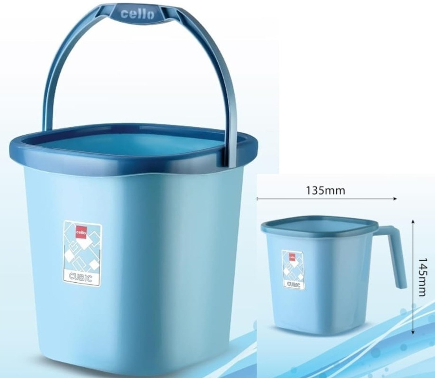Image of cello 25 L Plastic Bucket