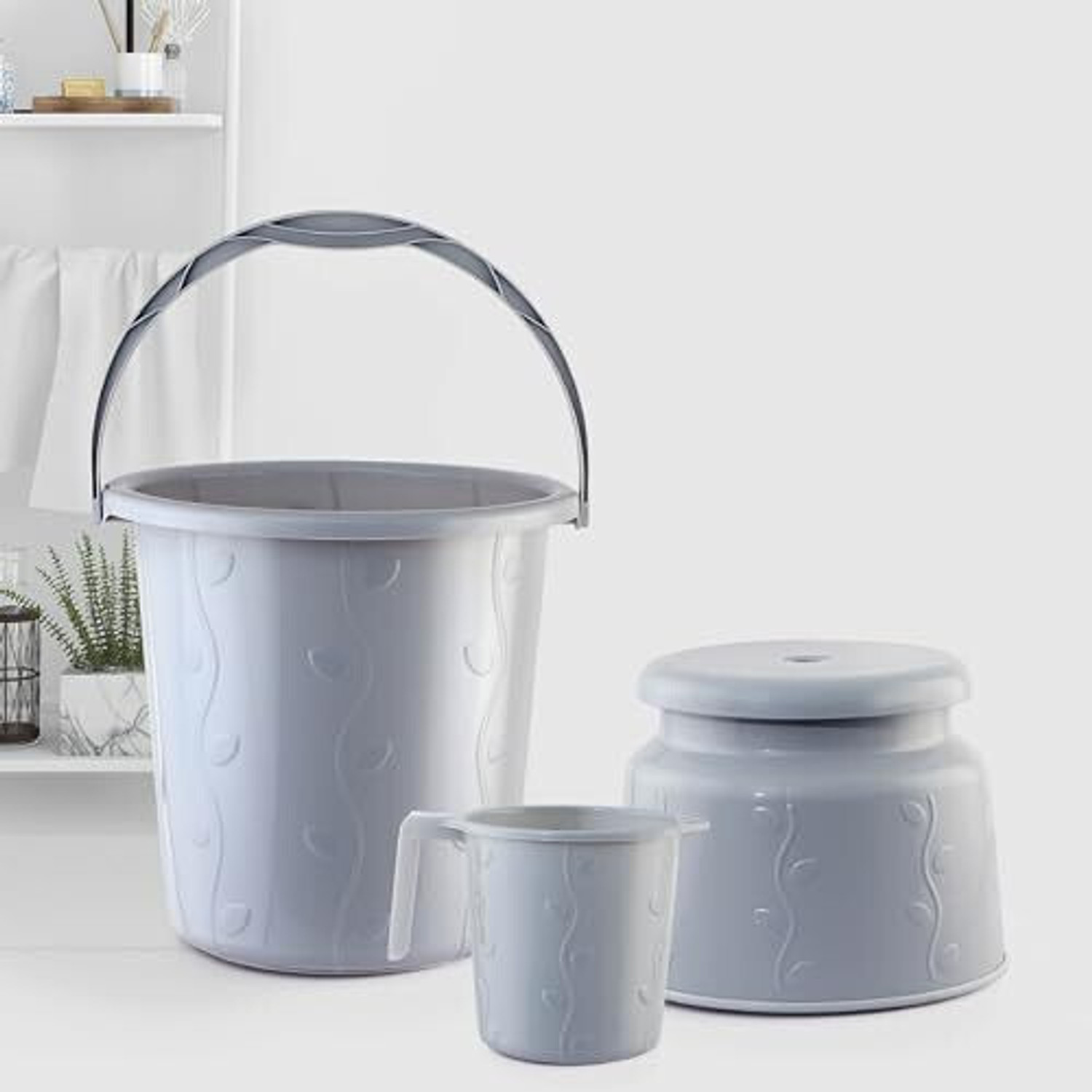 Image of cello 18 L Plastic Bucket (Grey)