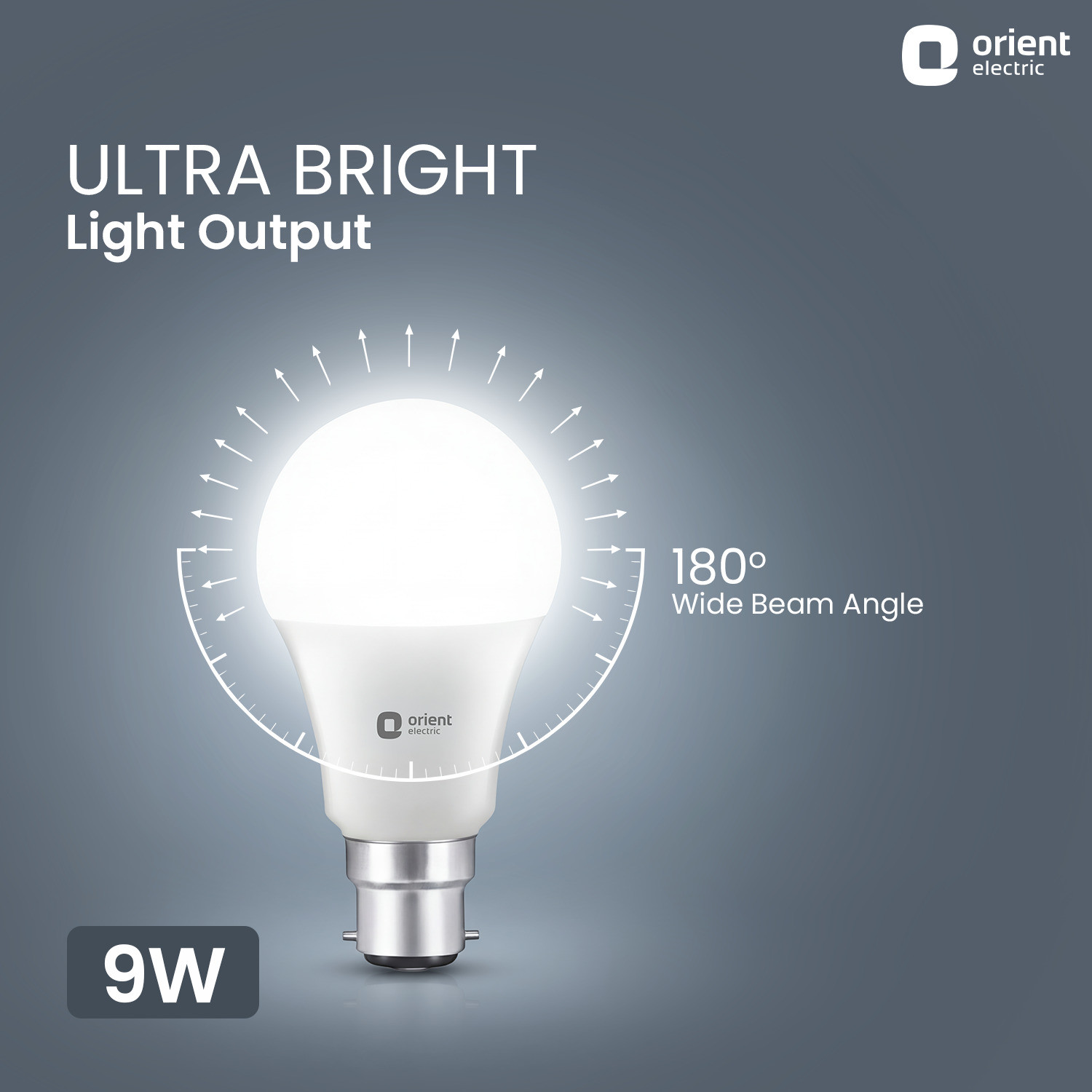Image of Orient Electric 9 W Basic Round B22 LED Bulb