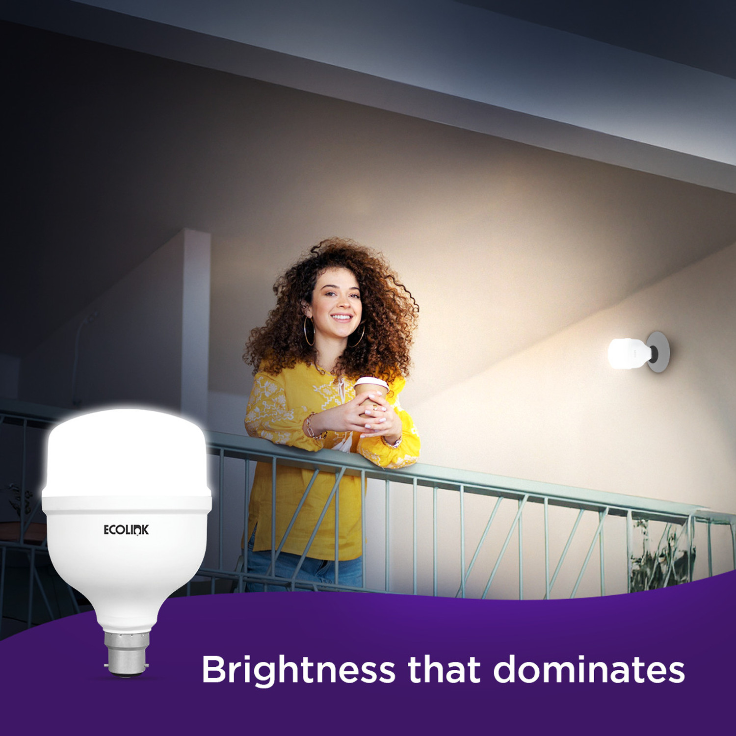 Image of EcoLink 36 W Eye Safety Compliance Standard B22 LED Bulb