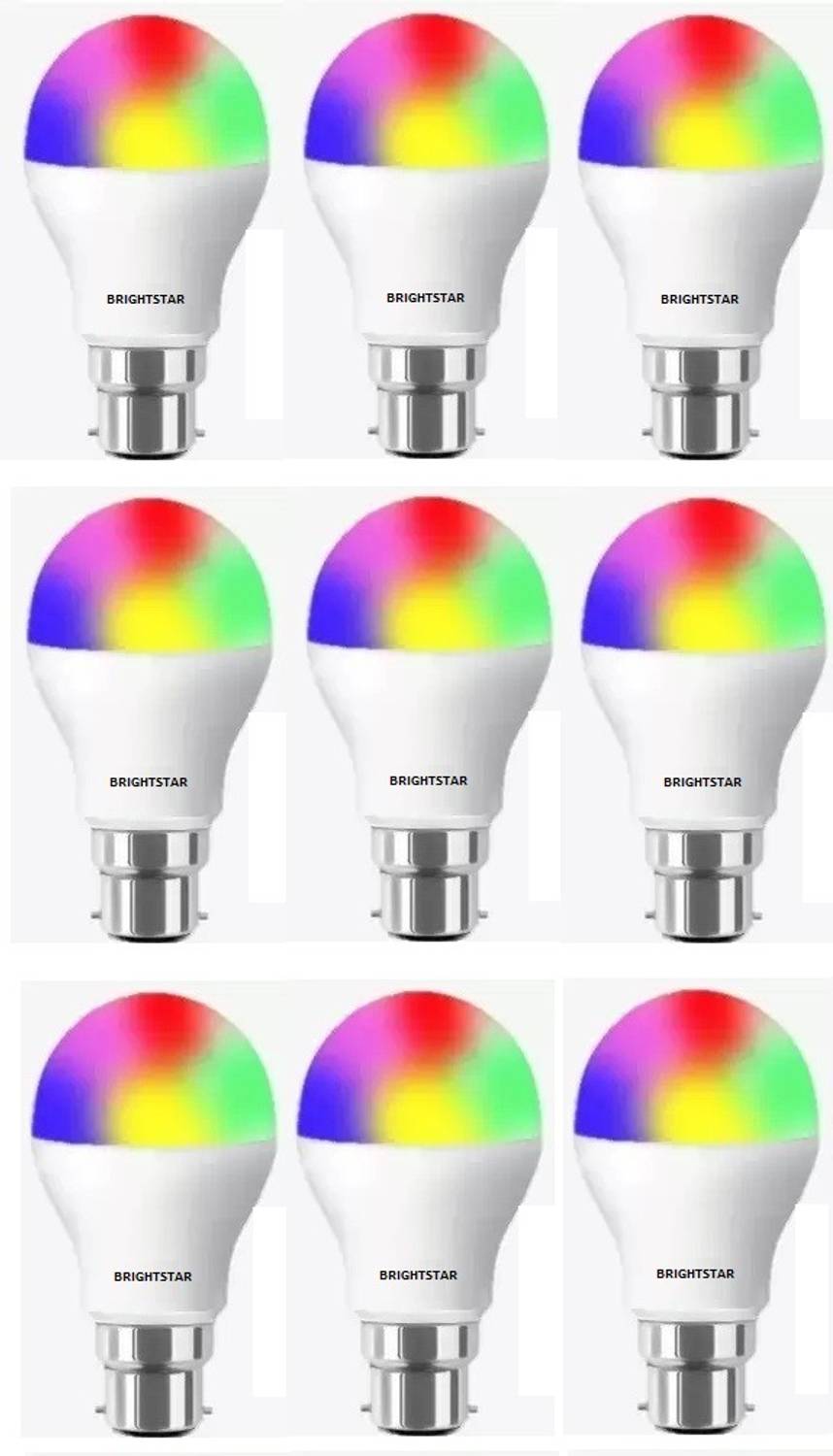 Brightstar 9 W Basic Round B22 LED Bulb