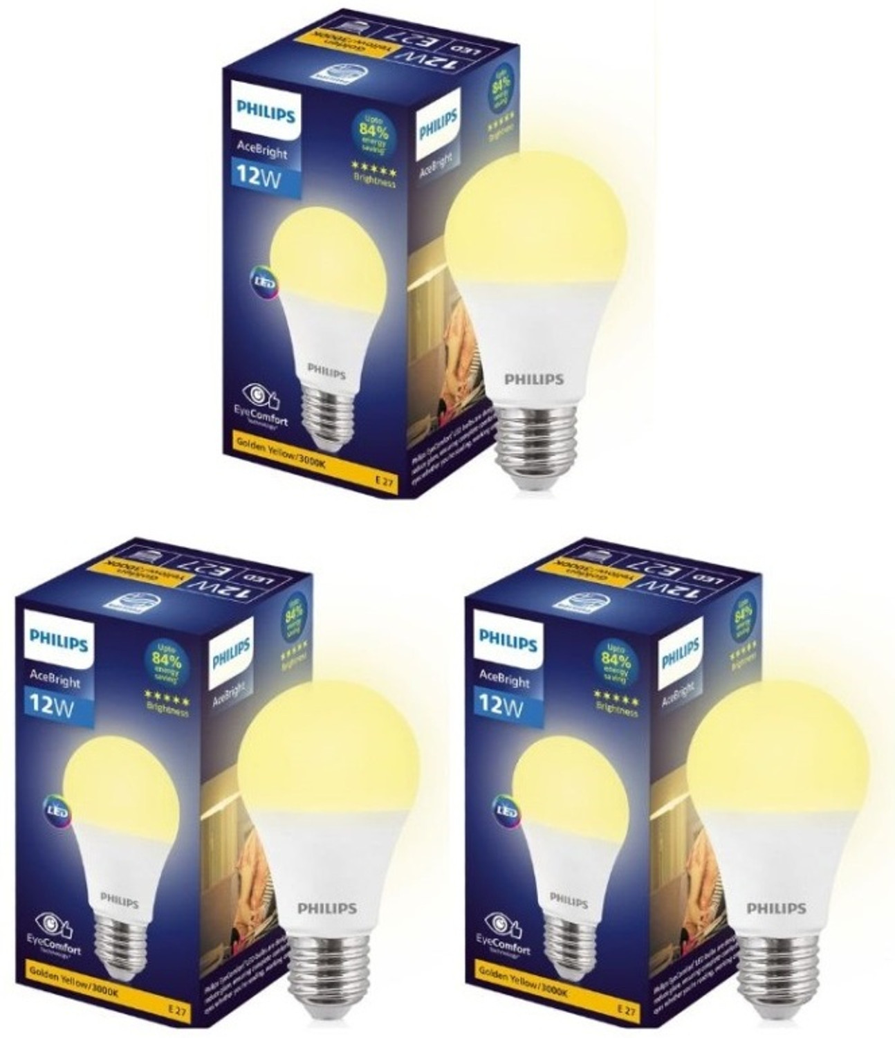 Image of PHILIPS 12 W Basic Round E27 LED Bulb