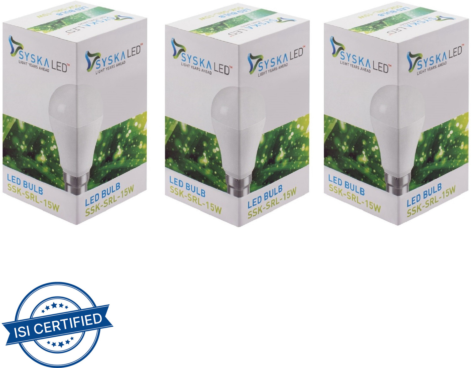 Image of Syska 15 W Basic Standard B22 LED Bulb