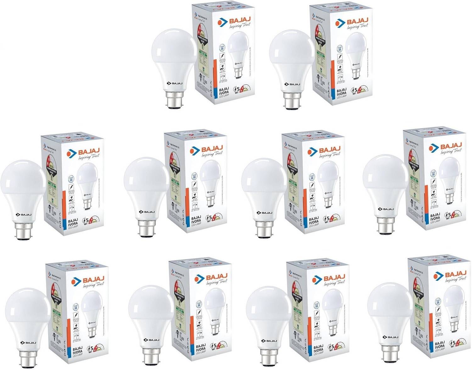 BAJAJ 5 W Basic Standard B22 LED Bulb