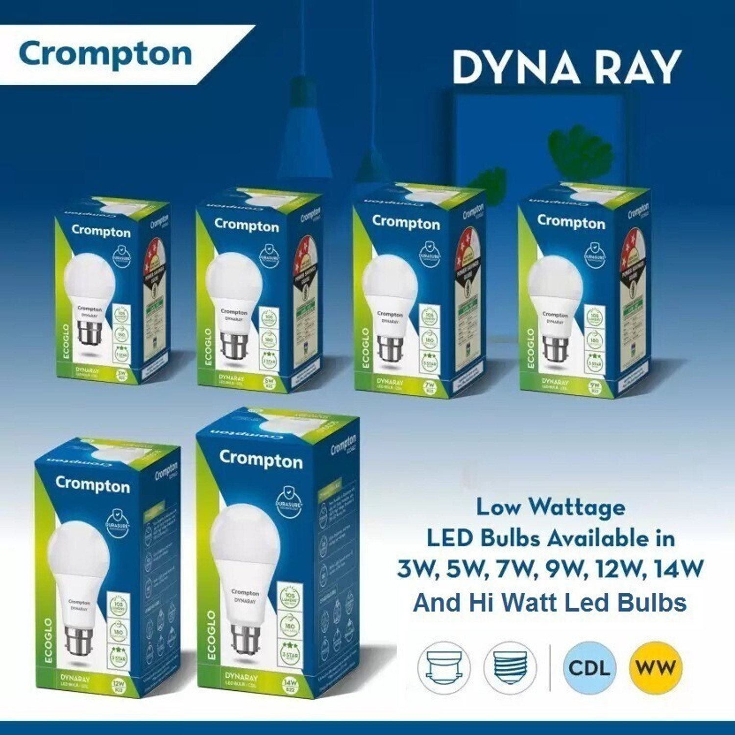 Image of Crompton 9 W Basic Standard B22 LED Bulb