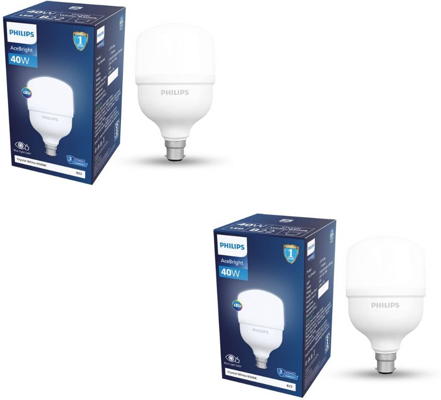 PHILIPS 40 W Basic Mushroom B22 LED Bulb