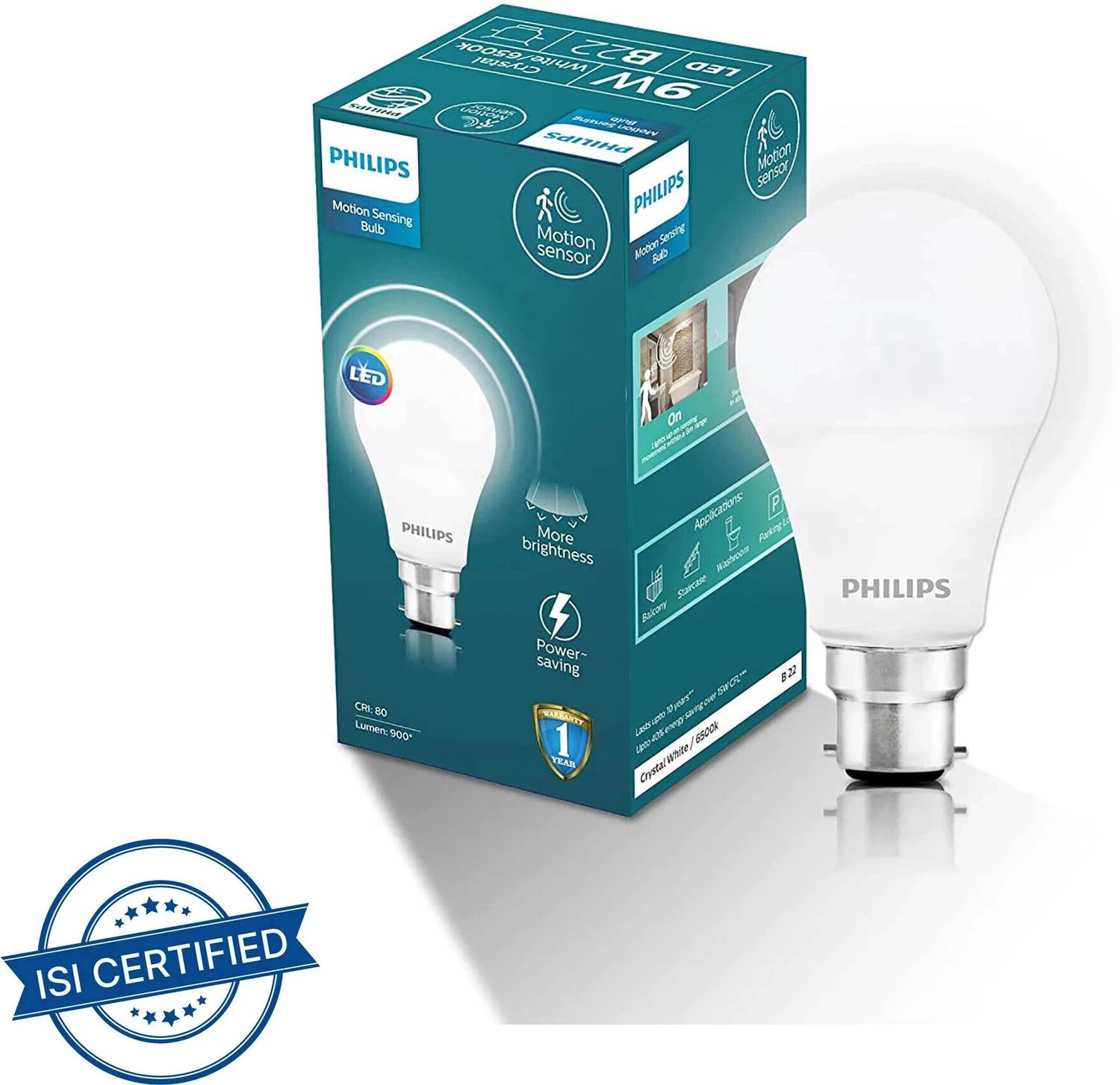 PHILIPS 9 W Motion Sensor Round B22 LED Bulb (White) deal from flipkart PHILIPS 9 W Motion Sensor Round B22 LED Bulb (White) deal from flipkart
