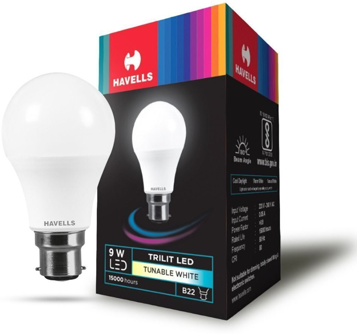 Image of HAVELLS 9 W Color Changing Round B22 LED Bulb