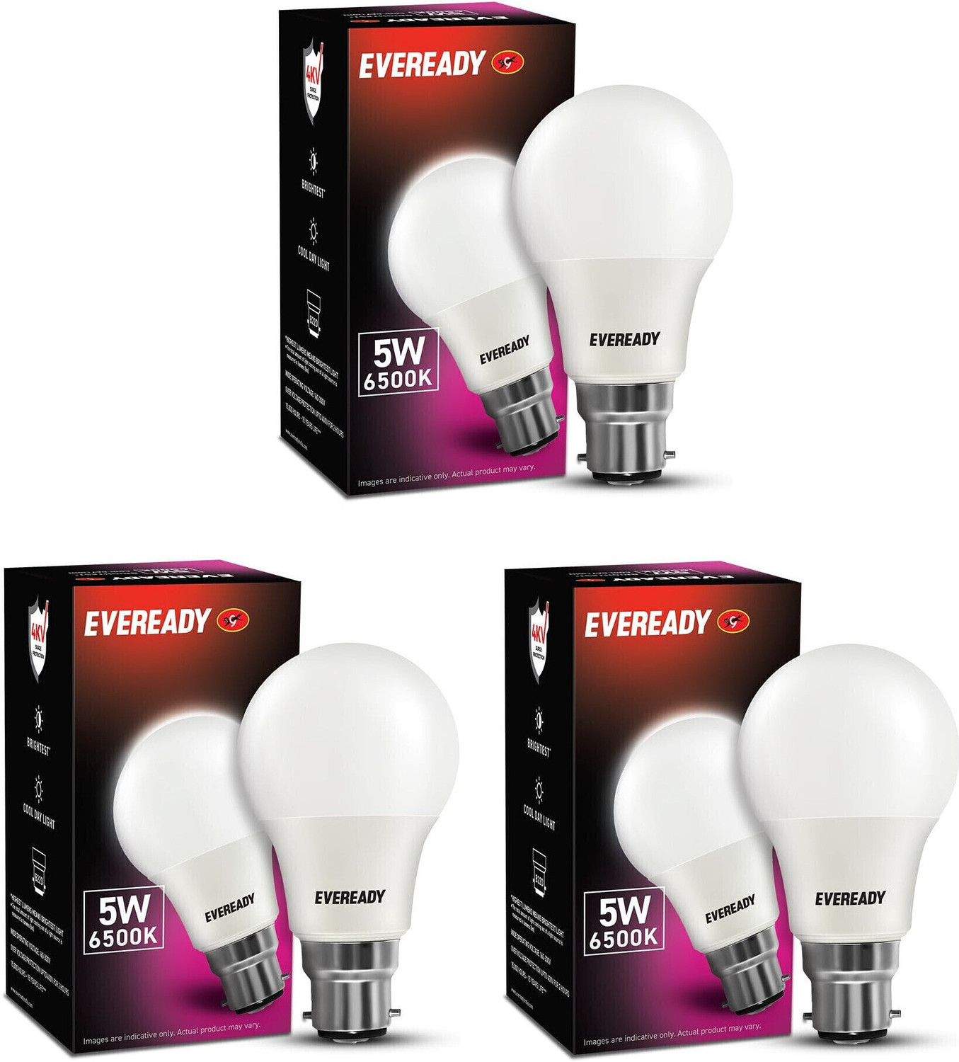 Image of EVEREADY 5 W Basic Standard B22 LED Bulb