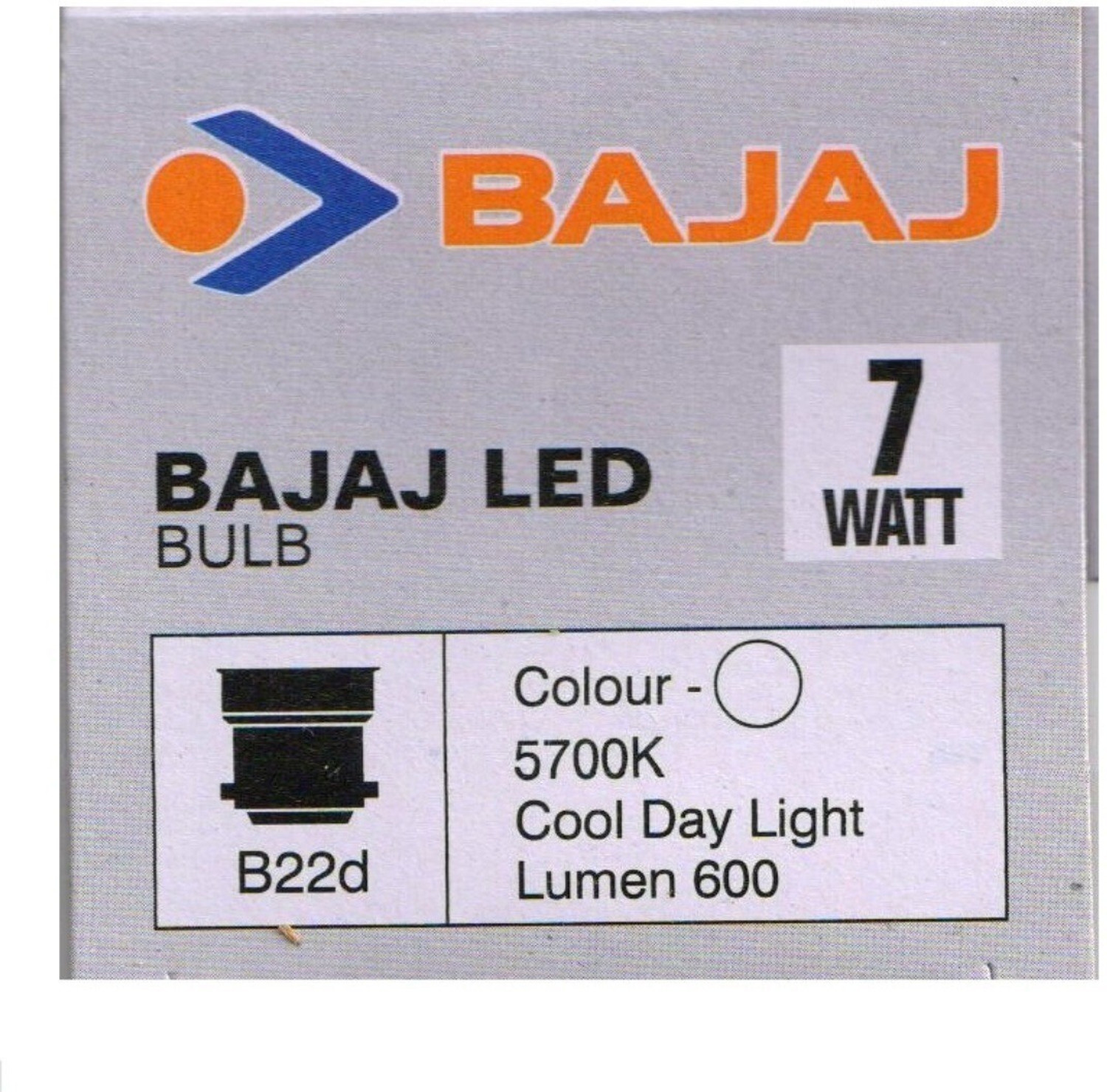 Image of BAJAJ 7 W Basic Standard B22 LED Bulb