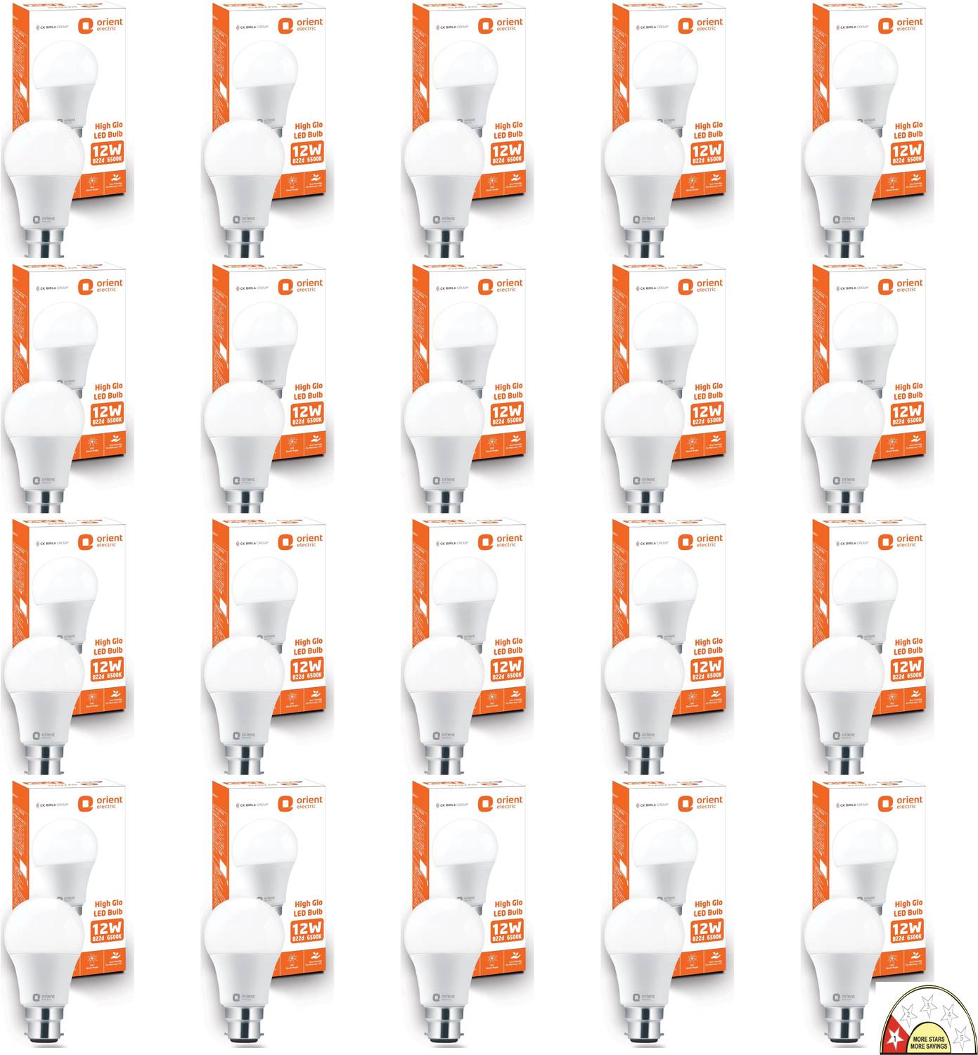 Orient Electric 12 W Basic Round B22 LED Bulb