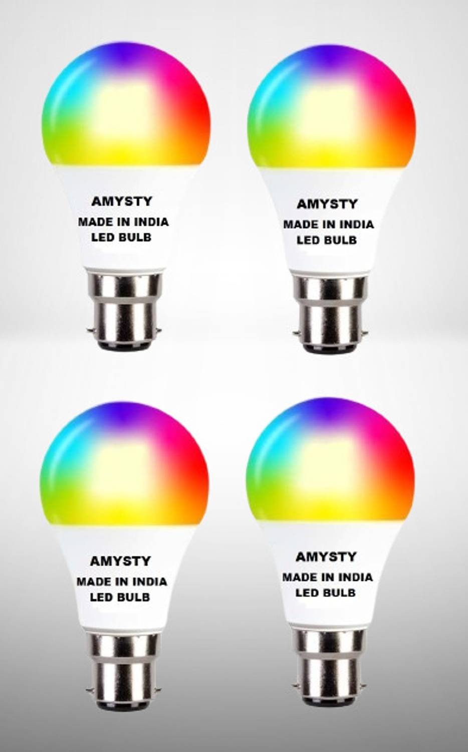 AMYSTY 10 W Basic Round B22 LED Bulb