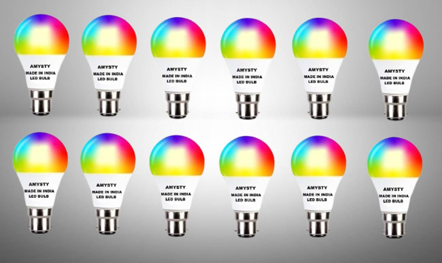 AMYSTY 10 W Basic Round B22 LED Bulb