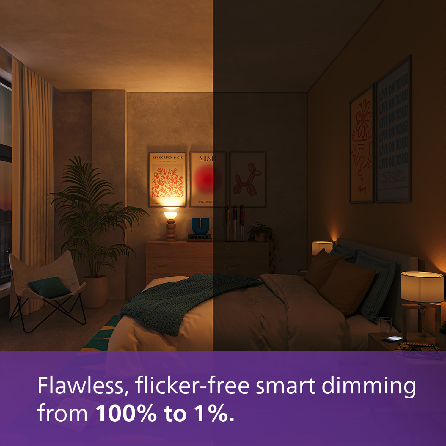 Image of PHILIPS Smart Wi-Fi 9W LED Bulb B22 Pro Smart Bulb