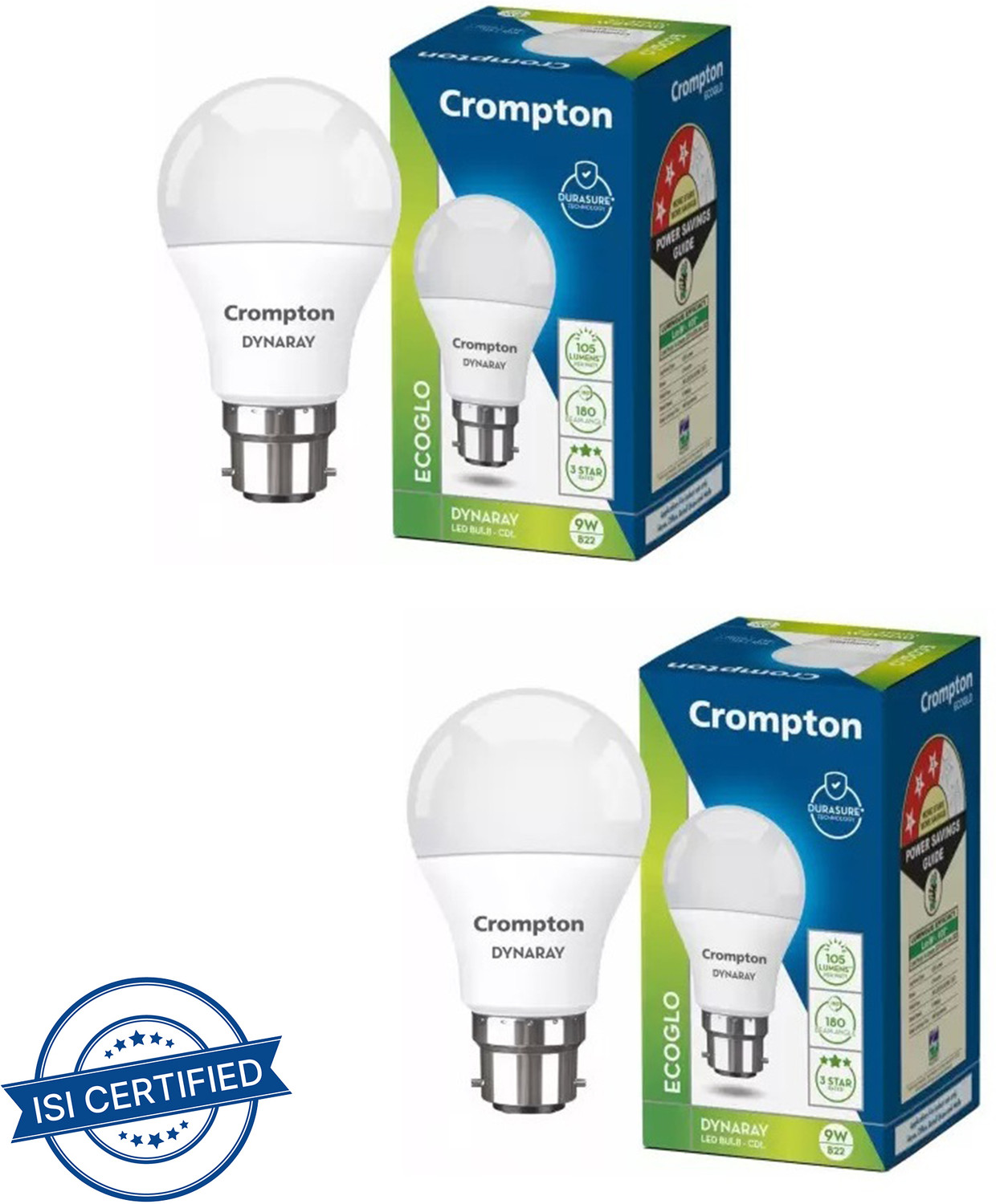 Image of Crompton 9 W Basic Standard B22 LED Bulb