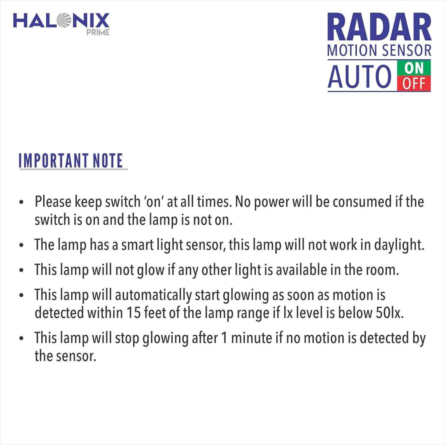 Image of HALONIX 10 W Motion Sensor Round B22 LED Bulb