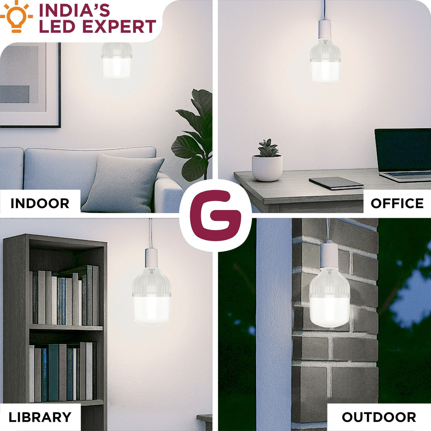 Image of GOURAV 70 W Eye Safety Compliance Arbitrary B22 LED Bulb (White)