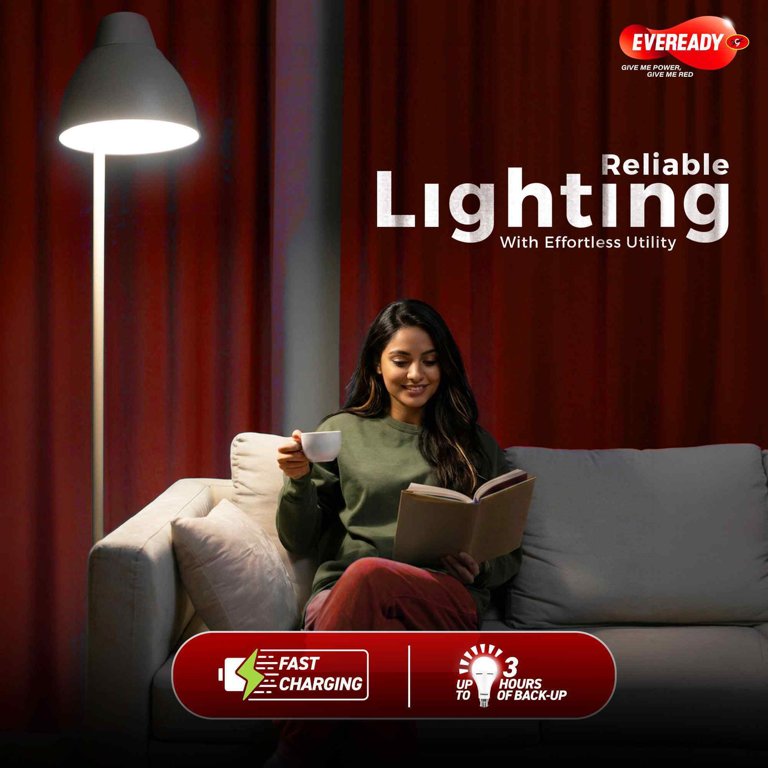 Image of EVEREADY 14 W Inverter Round B22 Inverter Bulb