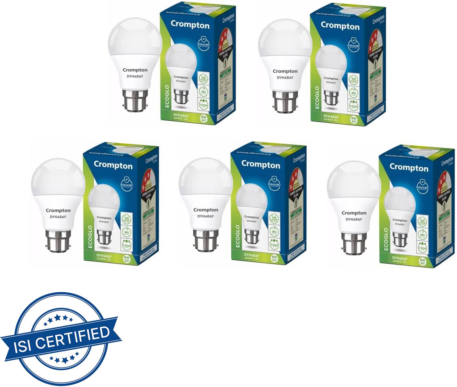 Crompton 9 W Basic Standard B22 LED Bulb
