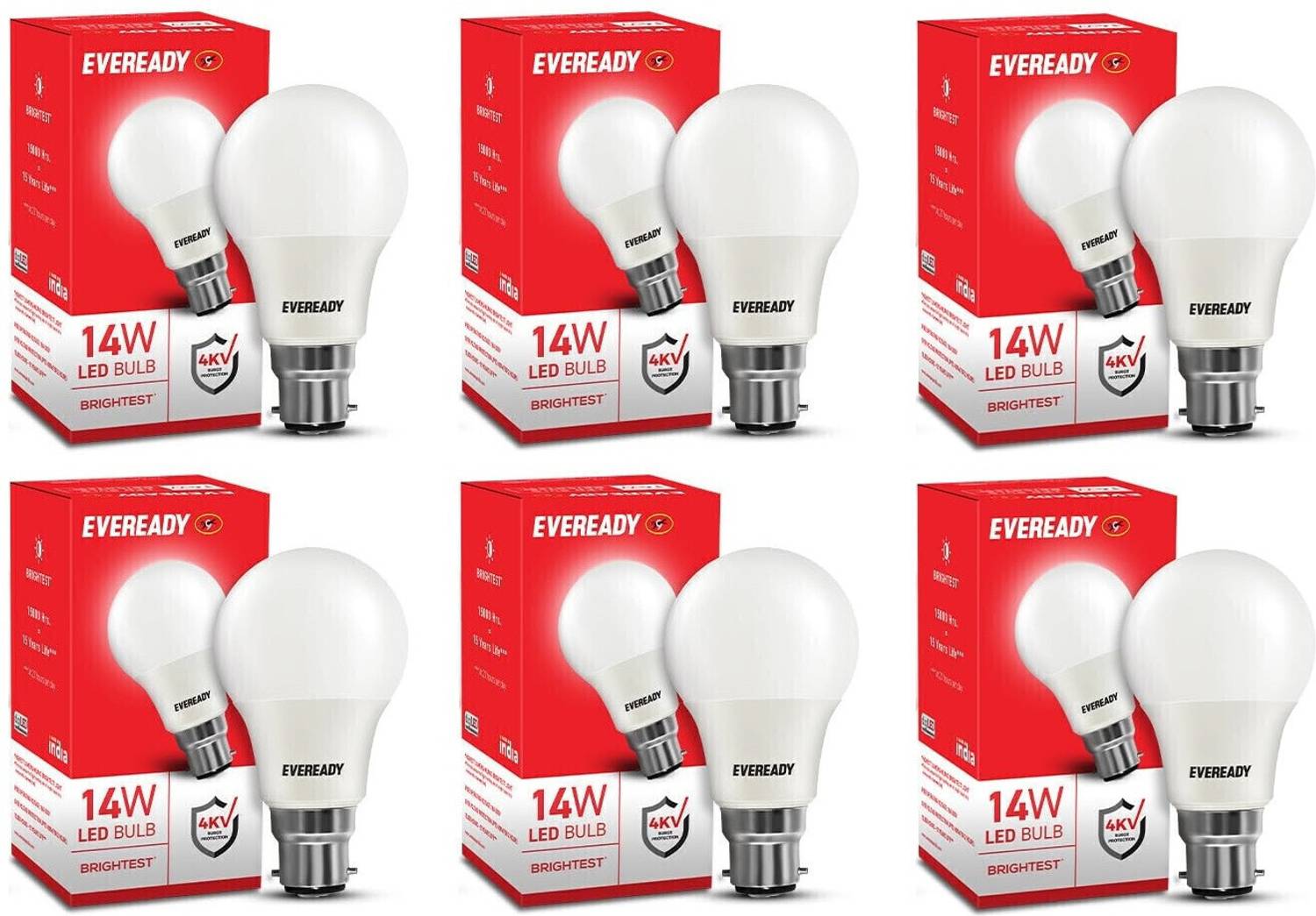 EVEREADY 14 W Basic Standard B22 LED Bulb