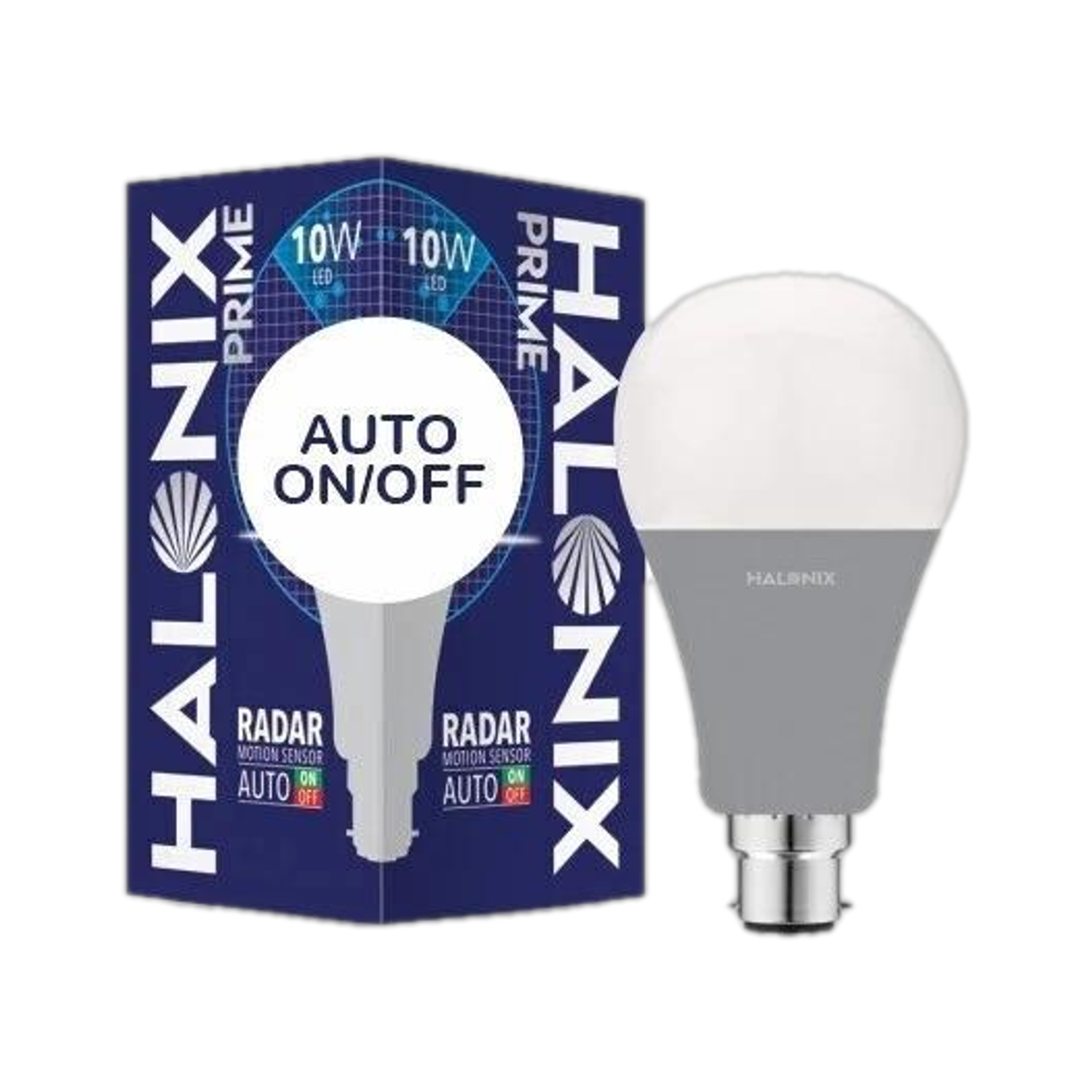 HALONIX 10 W Motion Sensor Round B22 LED Bulb