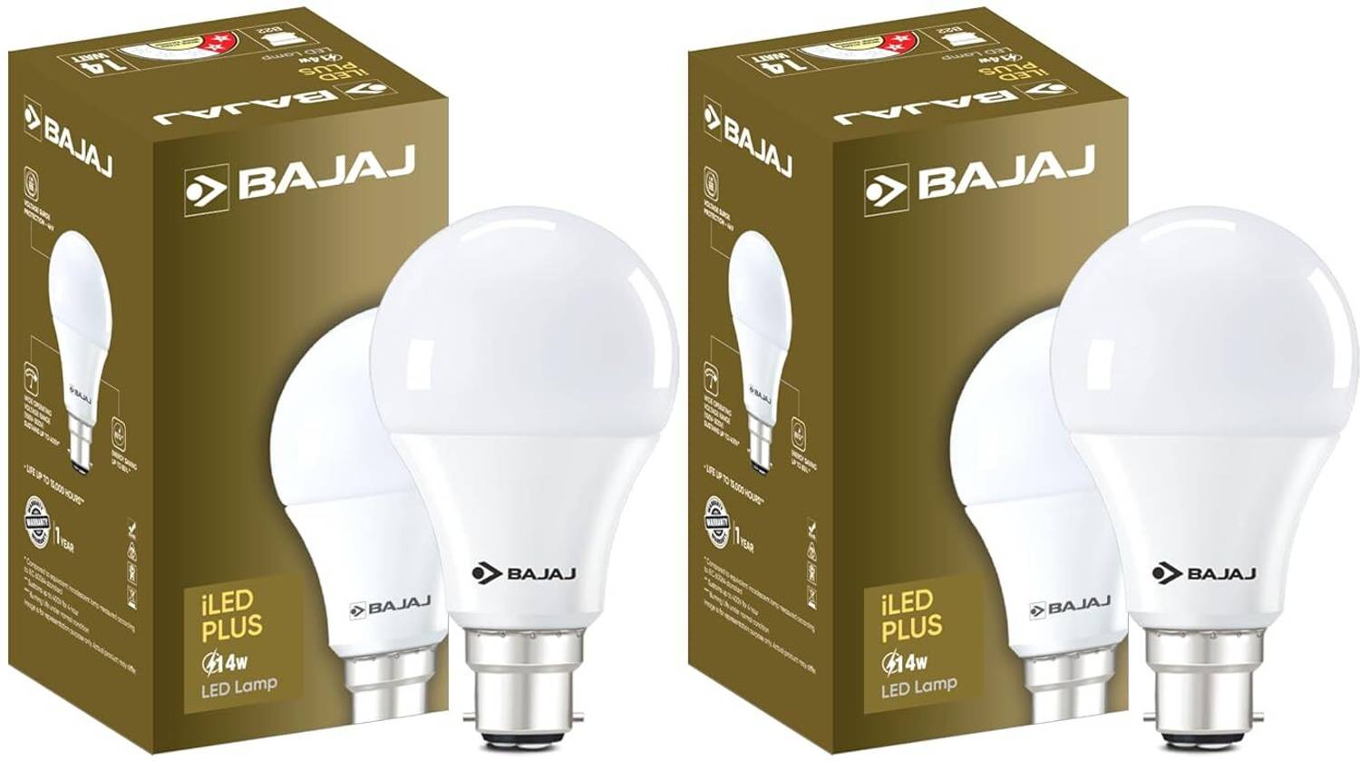 BAJAJ 14 W Basic Round B22 LED Bulb