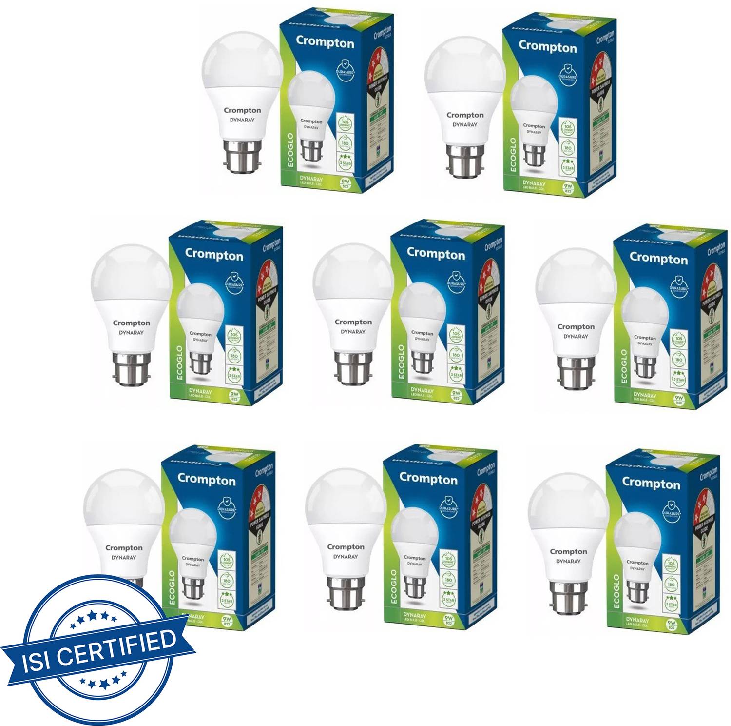 Crompton 9 W Basic Standard B22 LED Bulb