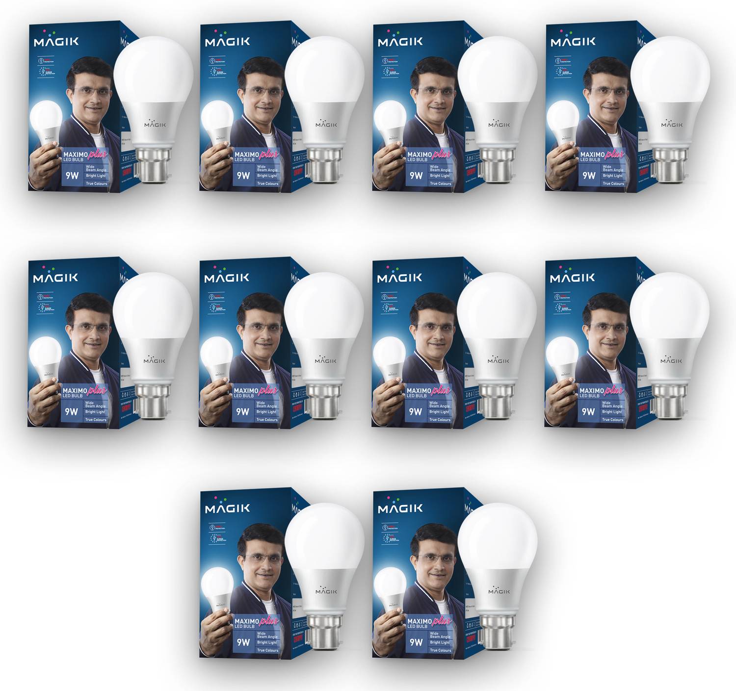 Magik 9 W Basic Standard B22 LED Bulb
