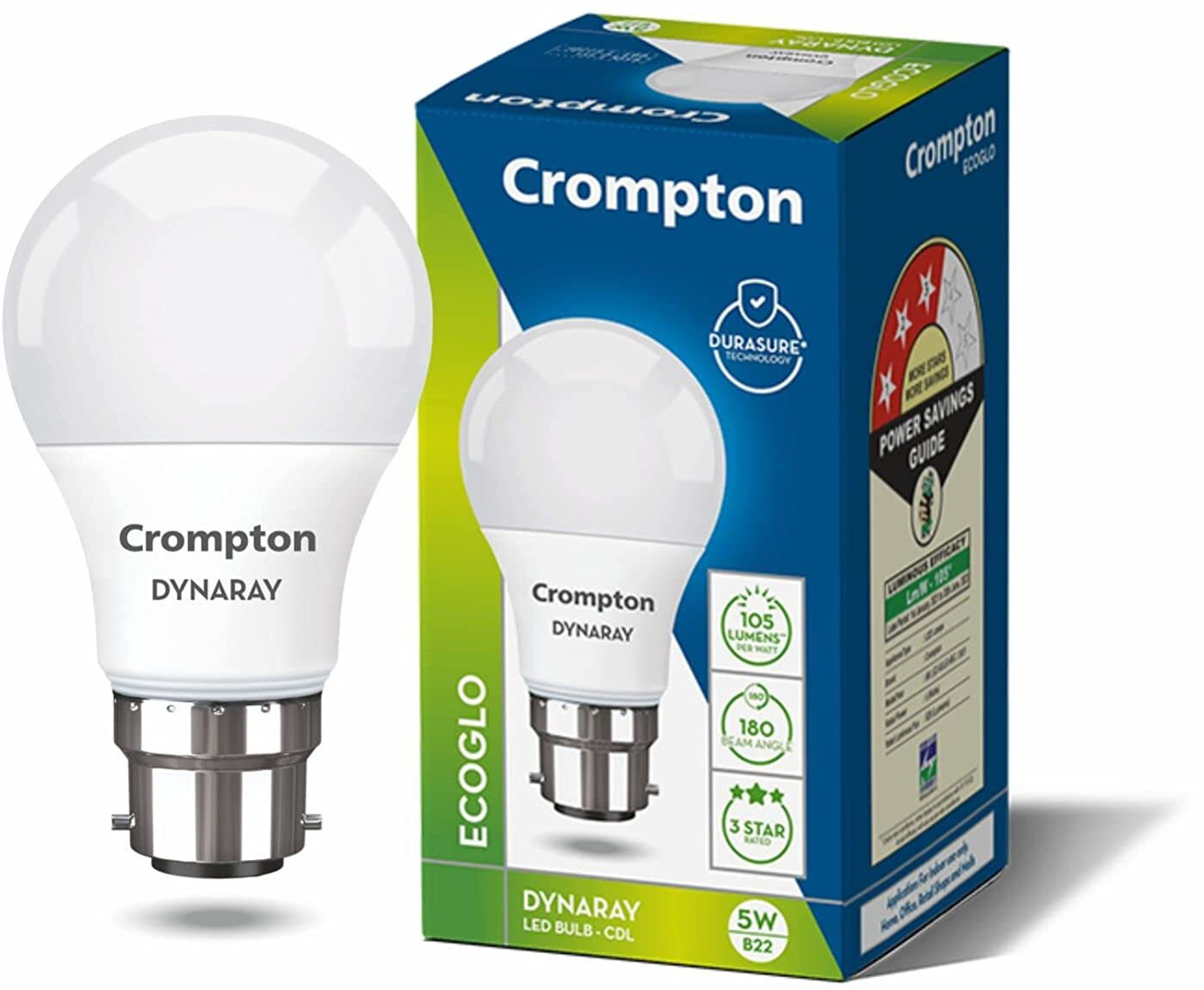 Image of Crompton 5 W Basic Standard B22 LED Bulb