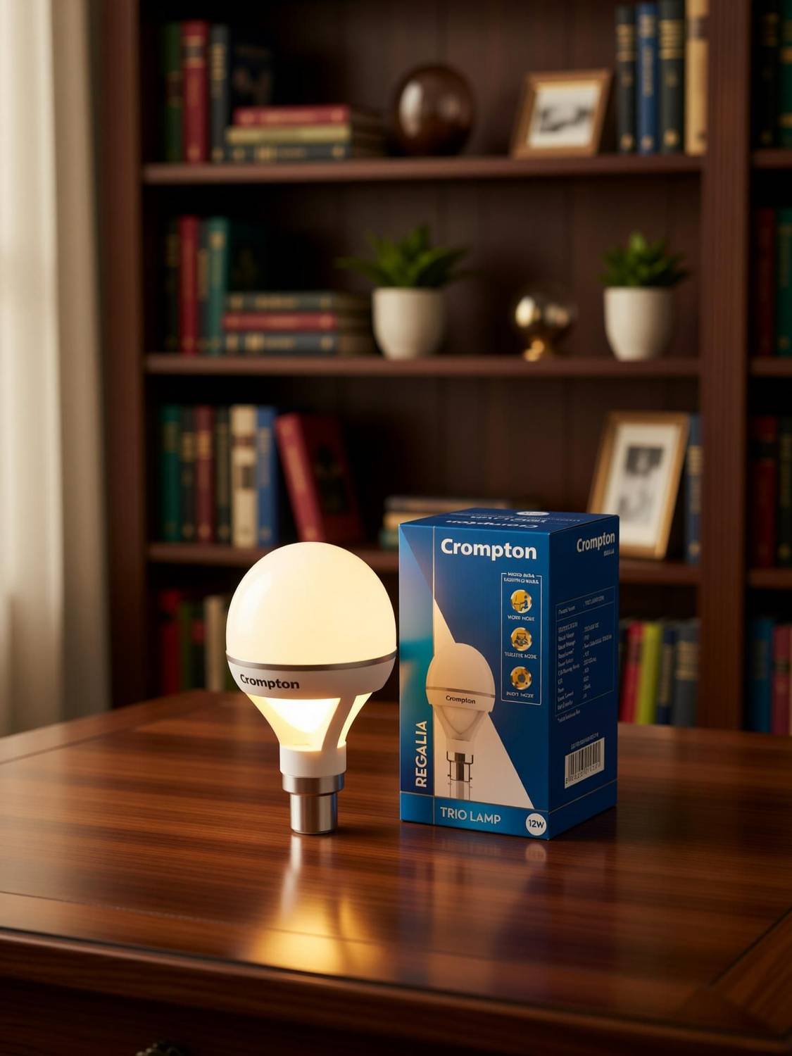 Crompton 12W Basic Round B22 LED Bulb - Image 2