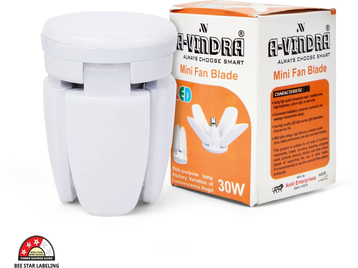 AVINDRA 30 W Basic Standard B22 LED Bulb