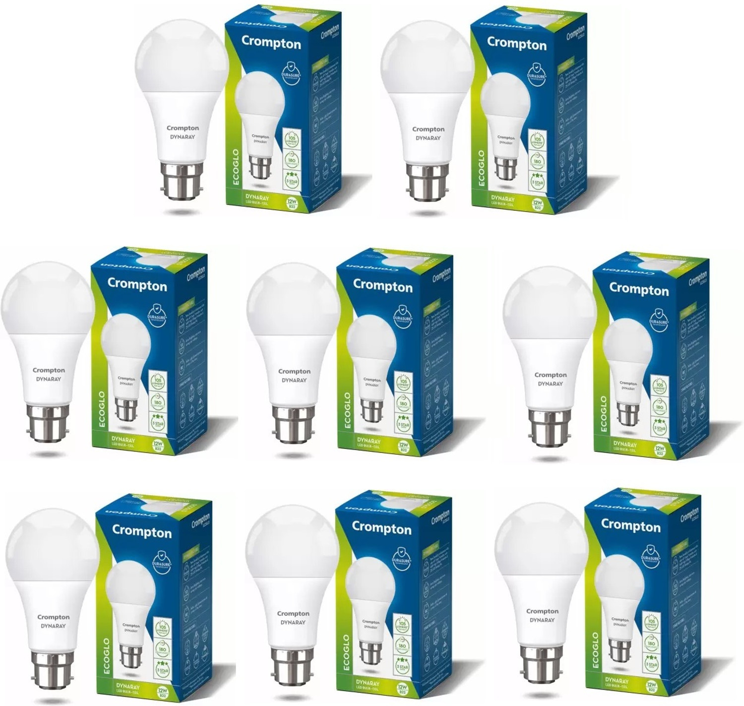 Image of Crompton 12 W Basic Standard B22 LED Bulb