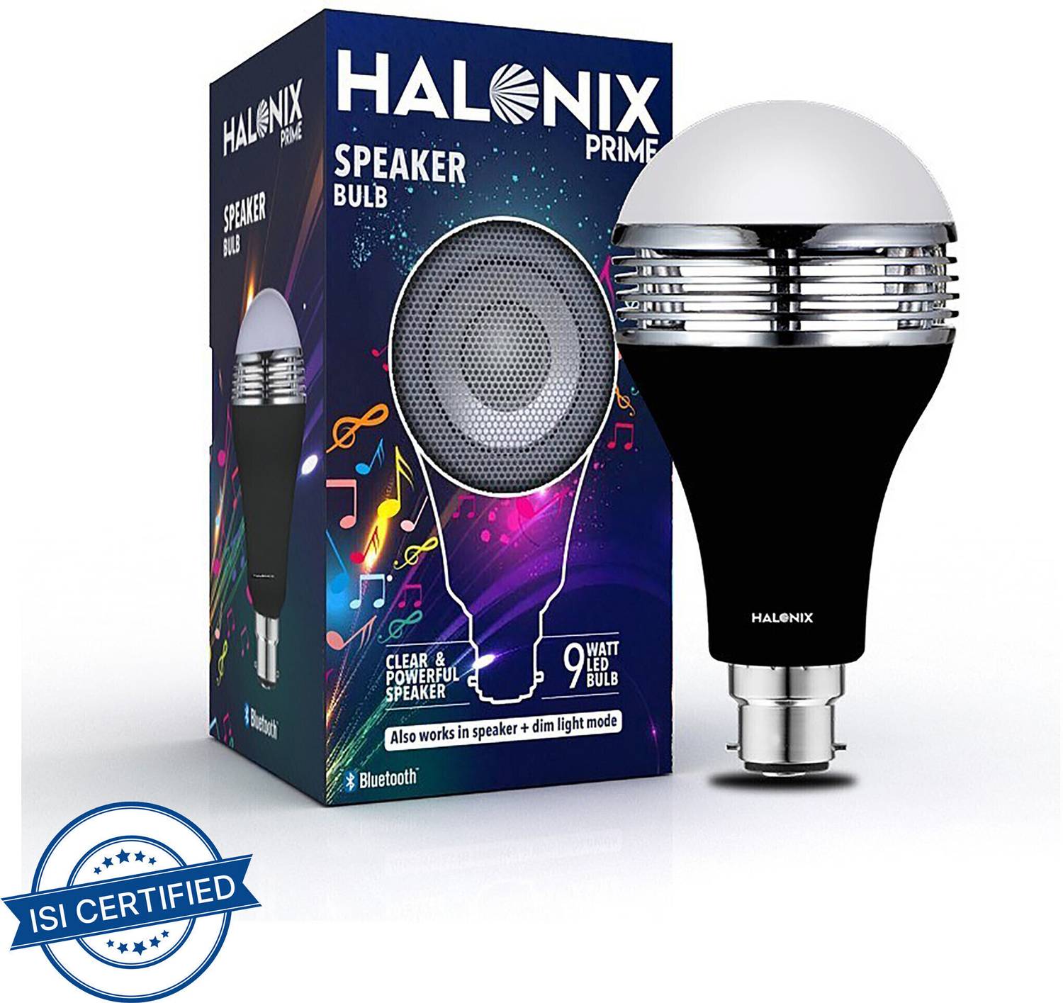 HALONIX 9W Bluetooth Round B22 LED Bulb - Image 2