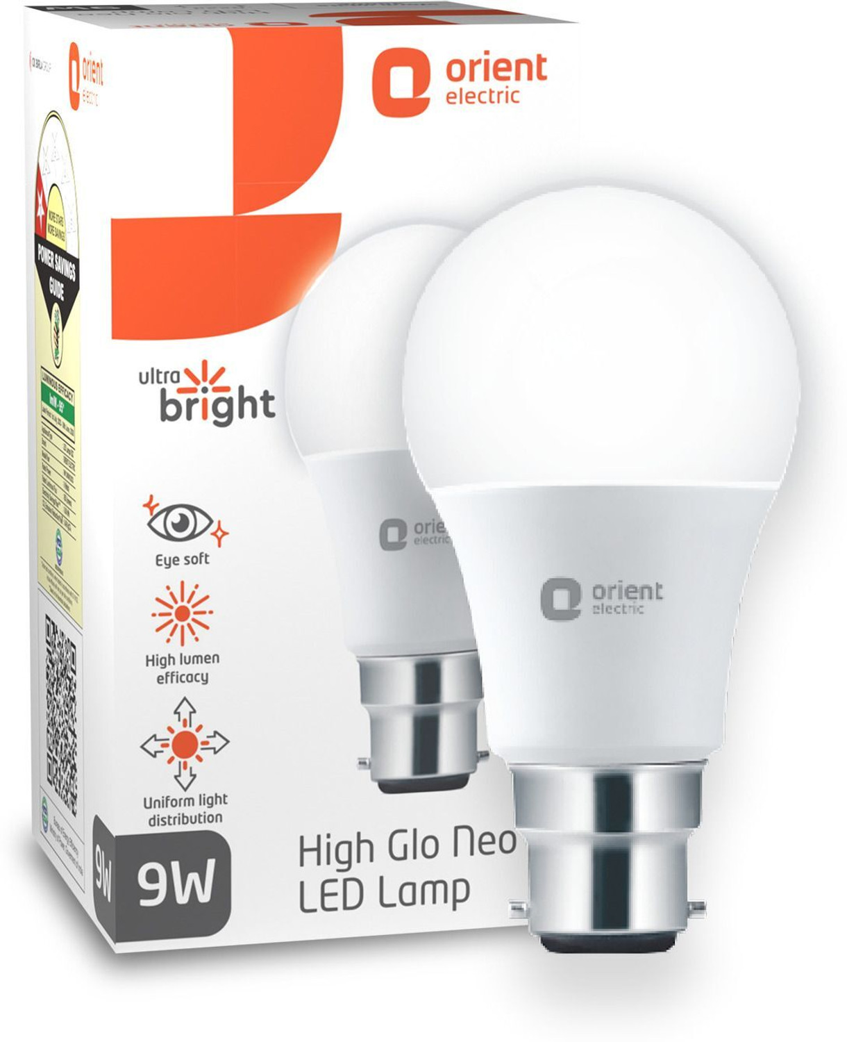 Image of Orient Electric 9 W Basic Round B22 LED Bulb