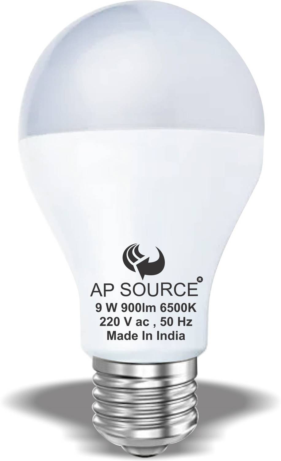 AP Source 9 W Basic Round E27 LED Bulb