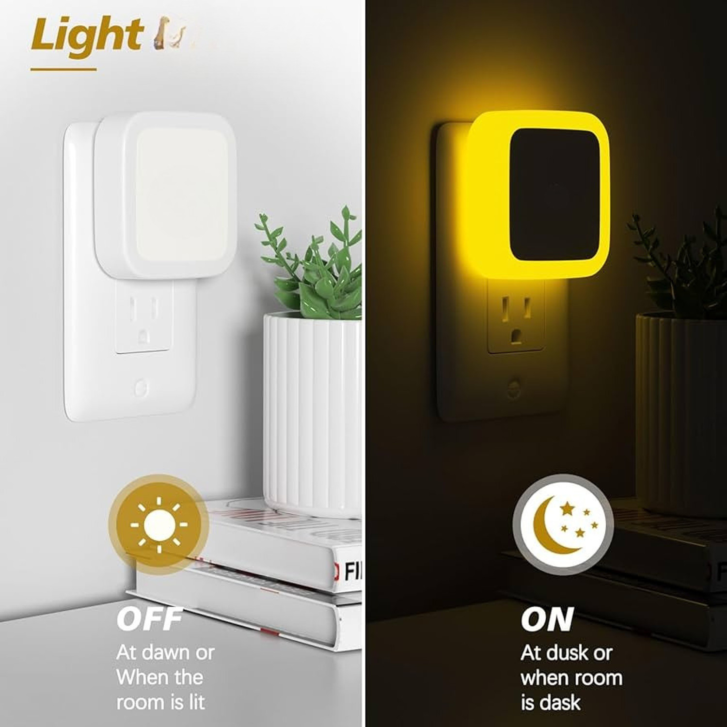 Image of H Decor 0.5W LED Premium Night Light ON /OFF LED or bedroom office living room Night Lamp Night Lamp