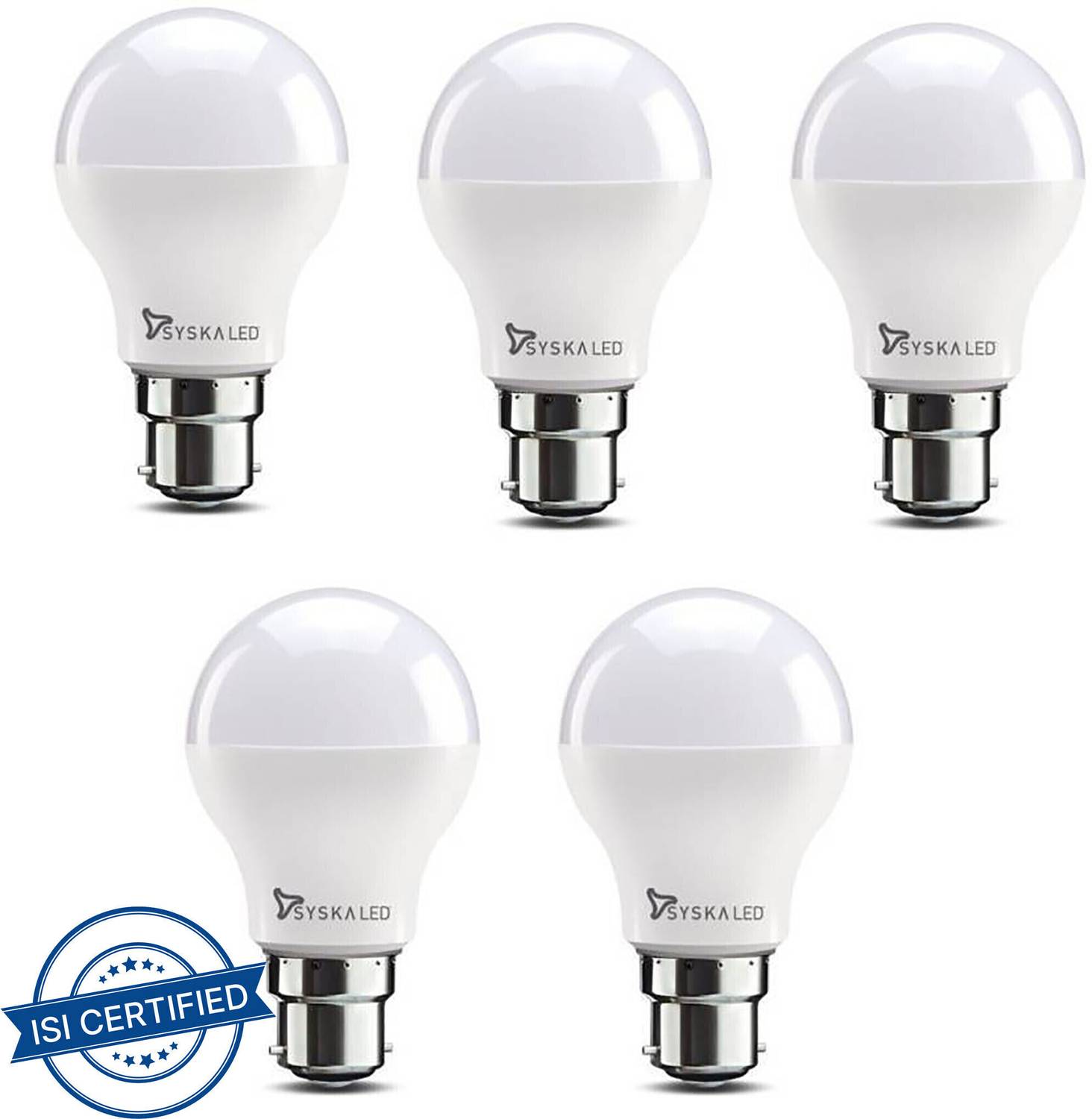 Syska 9 W Basic Standard B22 LED Bulb